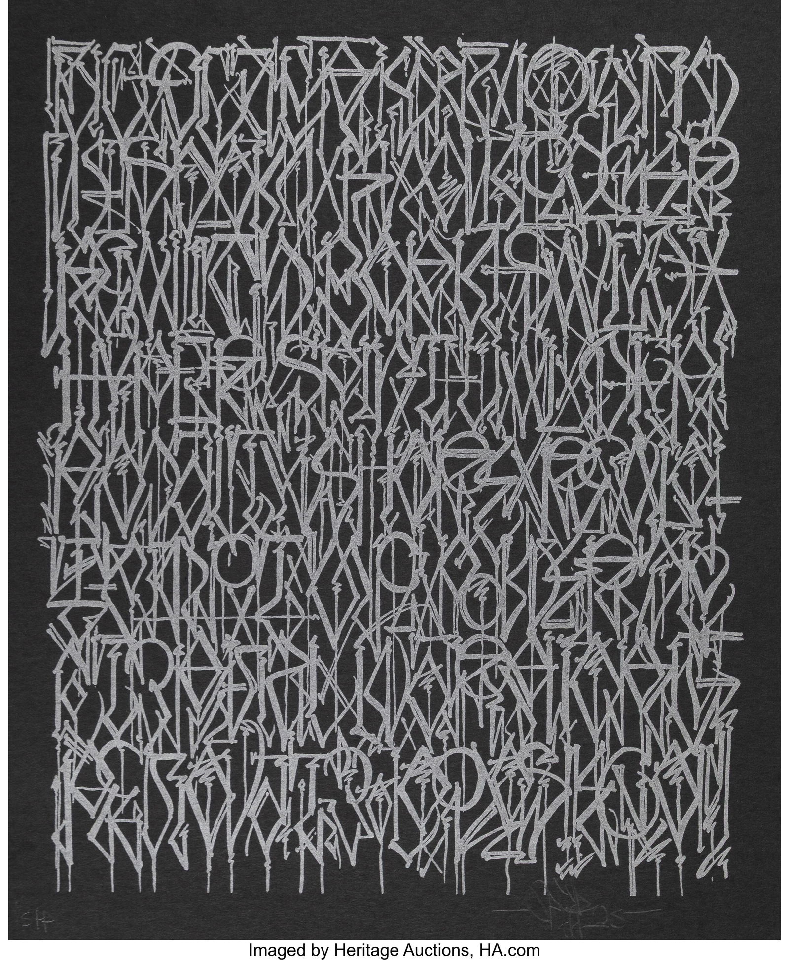DEFER (20th Century) Esoteric Alphabet (Black), (1 of 2)
