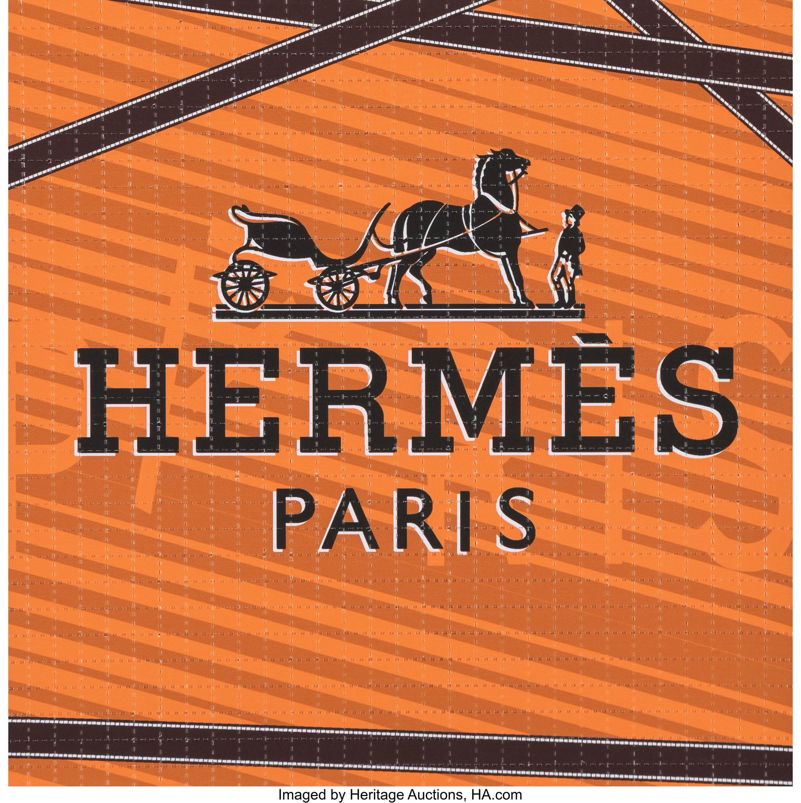 Denial (b. 1976) Hermes Blotter, from High Fashi: Denial (b. 1976) Hermes Blotter, from High Fashion, 2024 Archival pigment print in colors on perforated blotter paper 7-1/2 x 7-1/2 inches (19.1 x 19&p