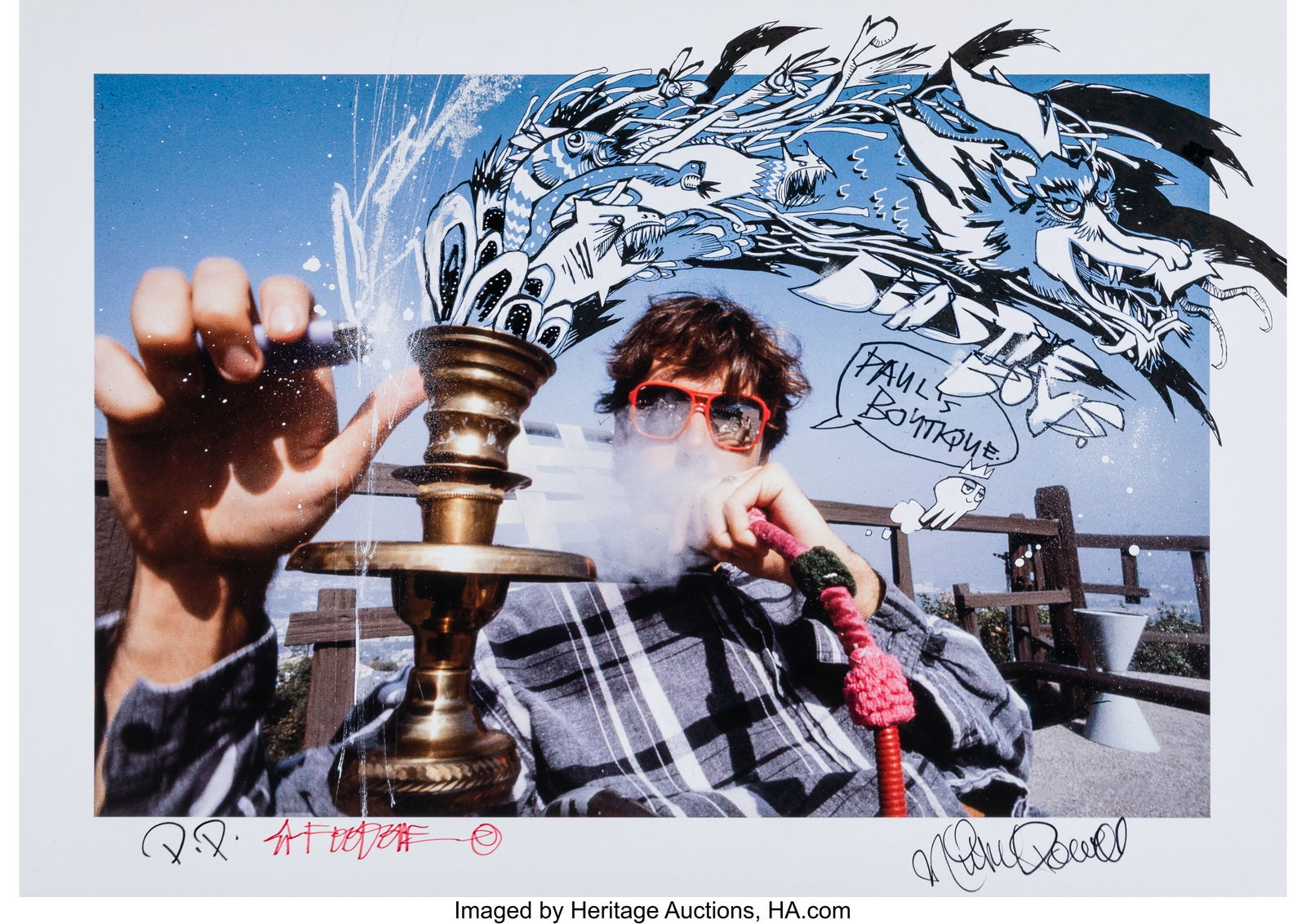 Ricky Powell X Jim Mahfood MCA & The Magic Hooka (1 of 1)
