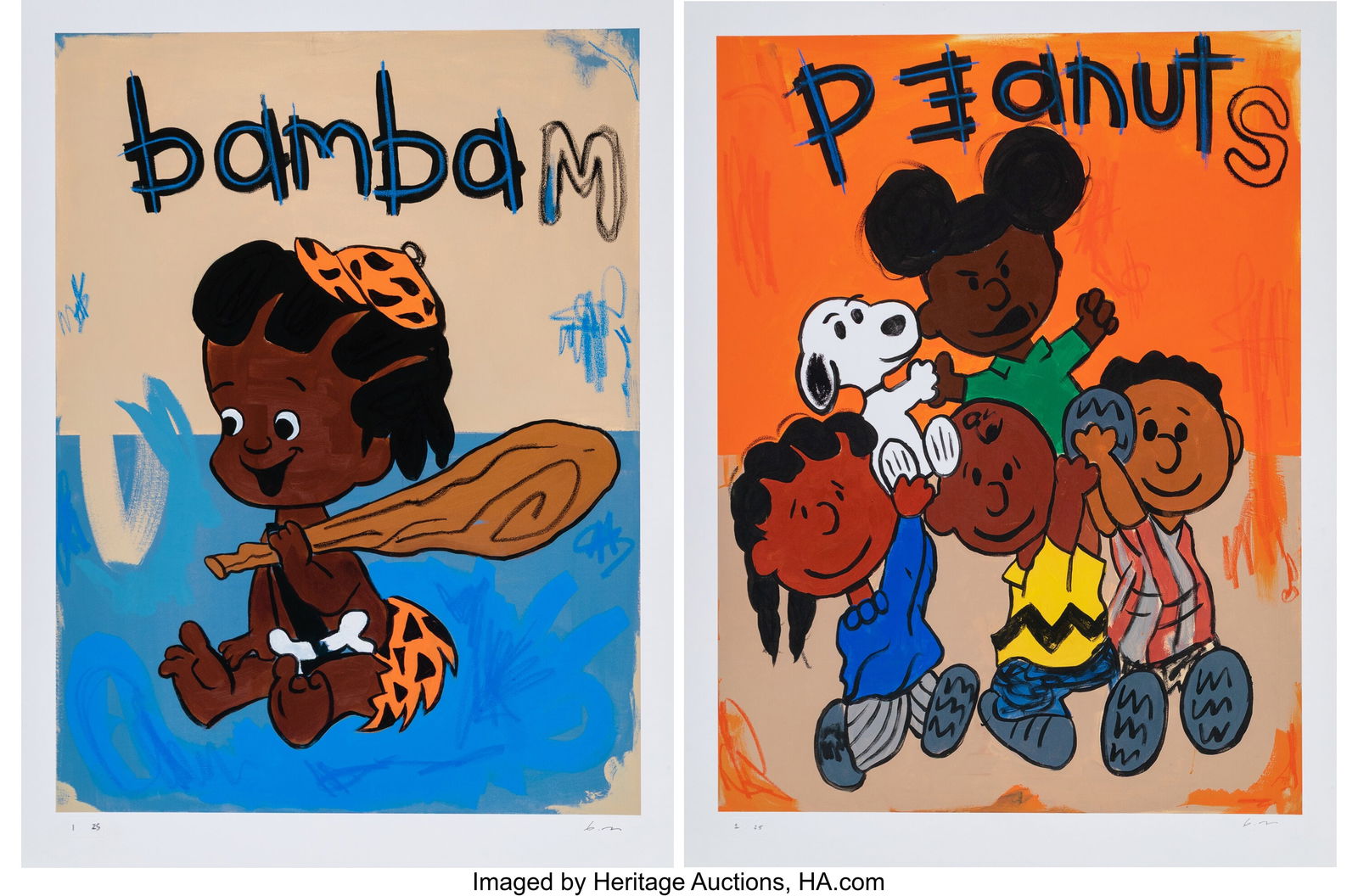 Robert B. Moore (b. 1983) Gang Gang (Oversized E: Robert B. Moore (b. 1983) Gang Gang (Oversized Edition); Bam Bam (Oversized Edition), 2022-2023 Archival pigment prints in colors on wove paper 1