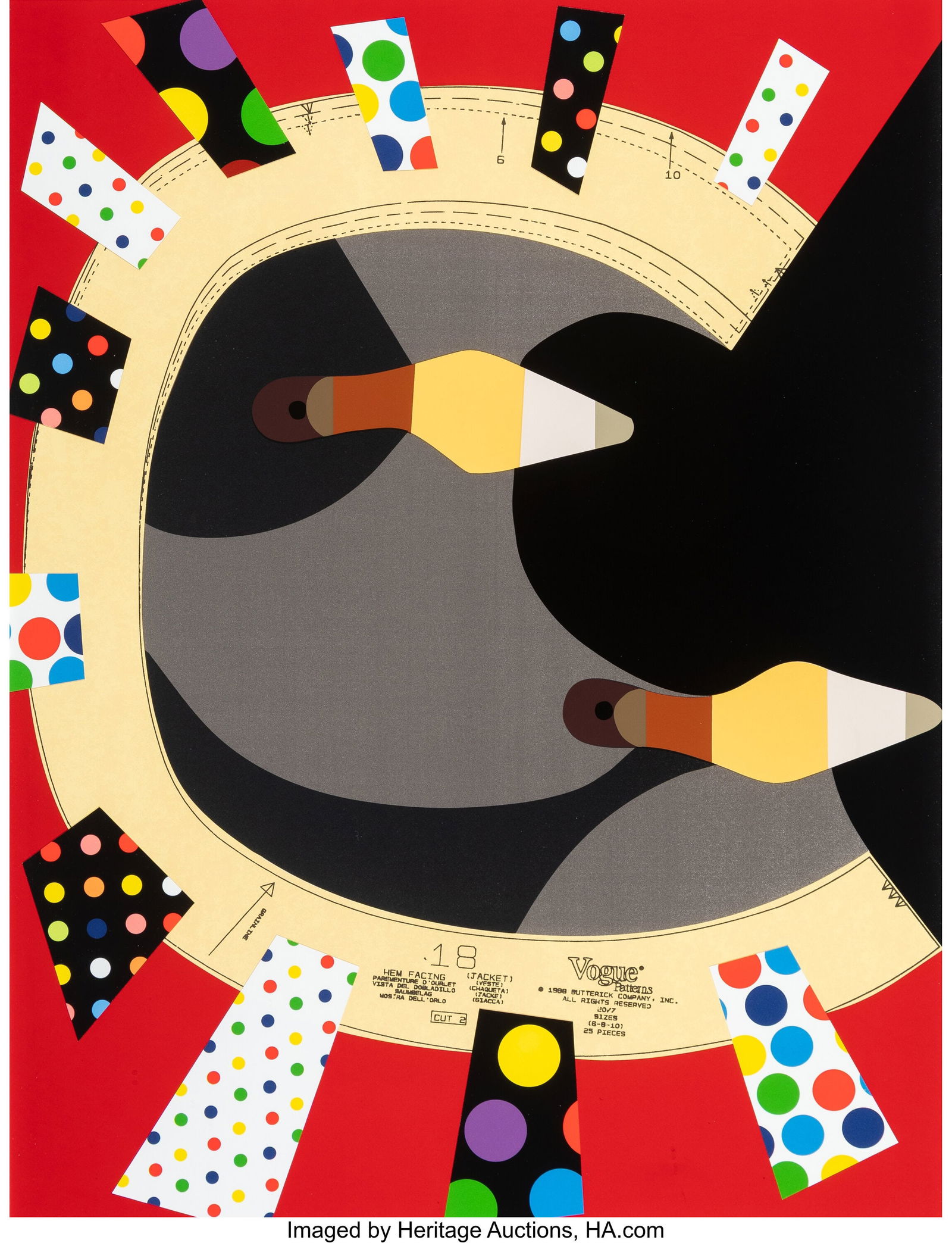 Derrick Adams (b. 1970) Silver Lining, 2022 Scre: Derrick Adams (b. 1970) Silver Lining, 2022 Screenprint in colors on Arches 88 and Somerset Book White paper 27 x 20-1/4 inches (68.6 x 51.4 cm) &lpa