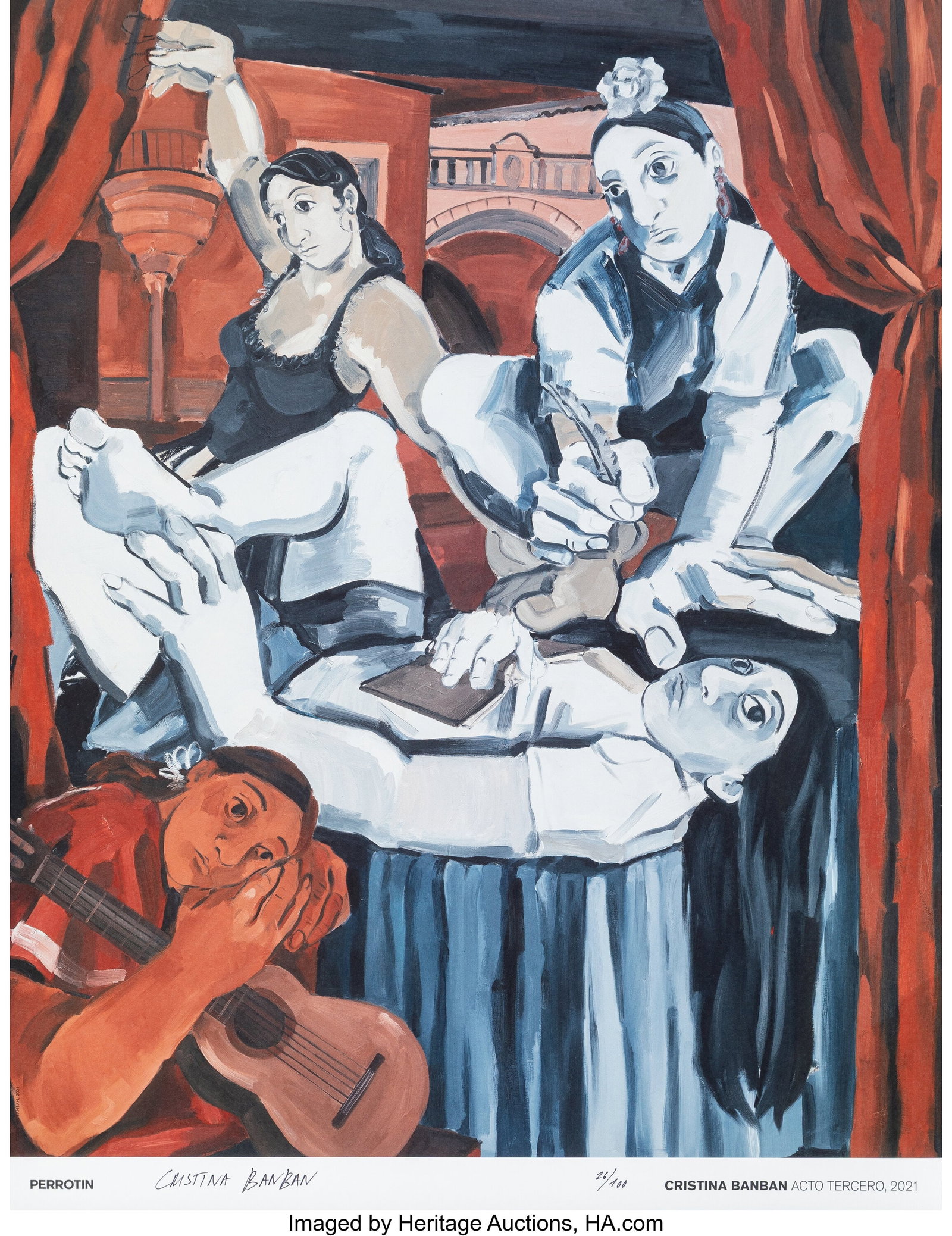 Cristina BanBan (b. 1987) Acto Tercero, 2021 Arc: Cristina BanBan (b. 1987) Acto Tercero, 2021 Archival pigment print in colors on wove paper 26 x 20 inches (66.0 x 50.8 cm) Ed. 26/100 Signed