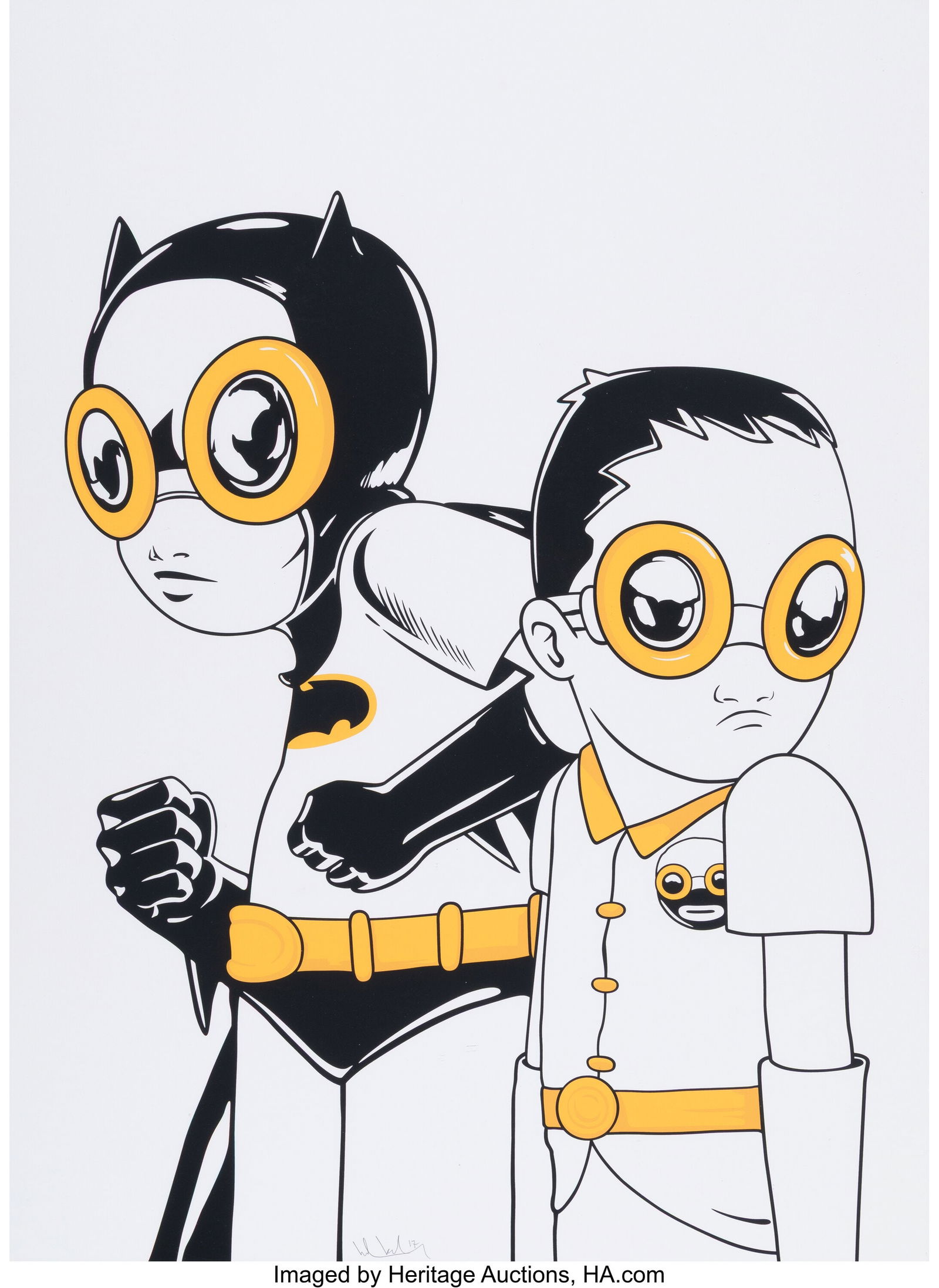 Hebru Brantley (b. 1981) Flynamic Duo, 2017 Scre (1 of 2)