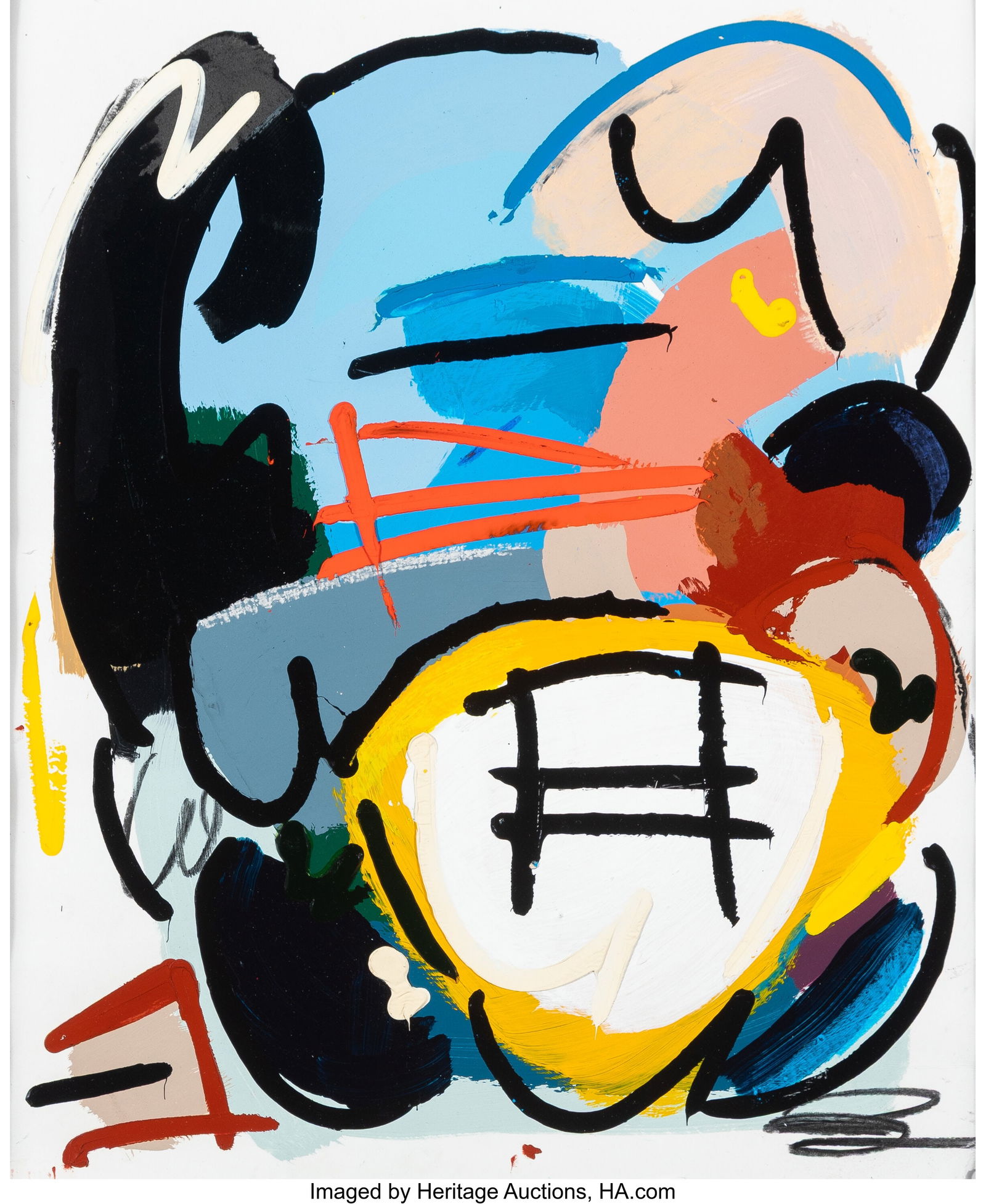 Jonni Cheatwood (b. 1986) Untitled Acrylic and p (1 of 2)