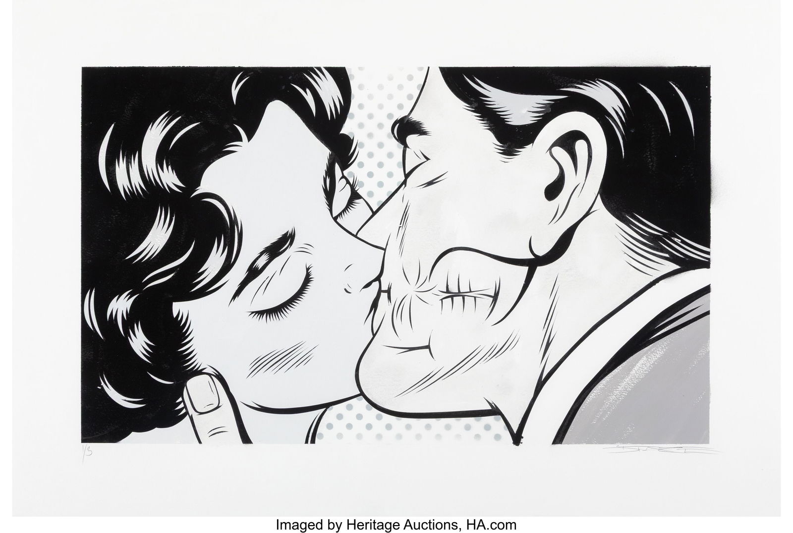 D*Face (b. 1978) Love Bites Acrylic on paper 28: D*Face (b. 1978) Love Bites Acrylic on paper 28 x 39 inches (71.1 x 99.1 cm) Ed. 1/3 Signed and numbered in pencil lower edge HID03101062020 &co