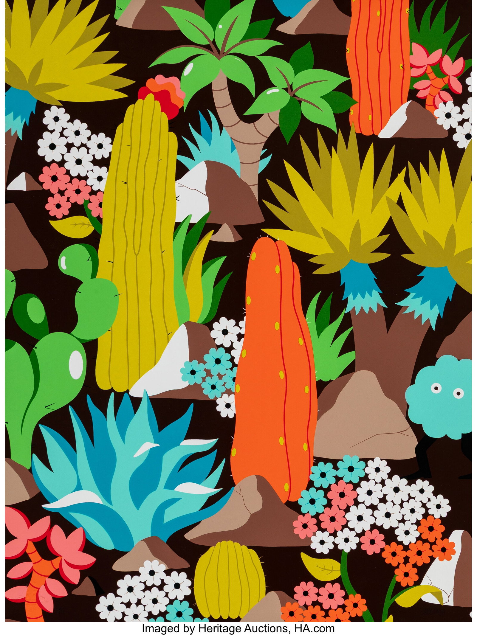 Dabs Myla (20th Century) Technicolor Moon, 2016: Dabs Myla (20th Century) Technicolor Moon, 2016 Screenprint in colors on wove paper 24 x 18 inches (61.0 x 45.7 cm) (sheet) A.P. Signed