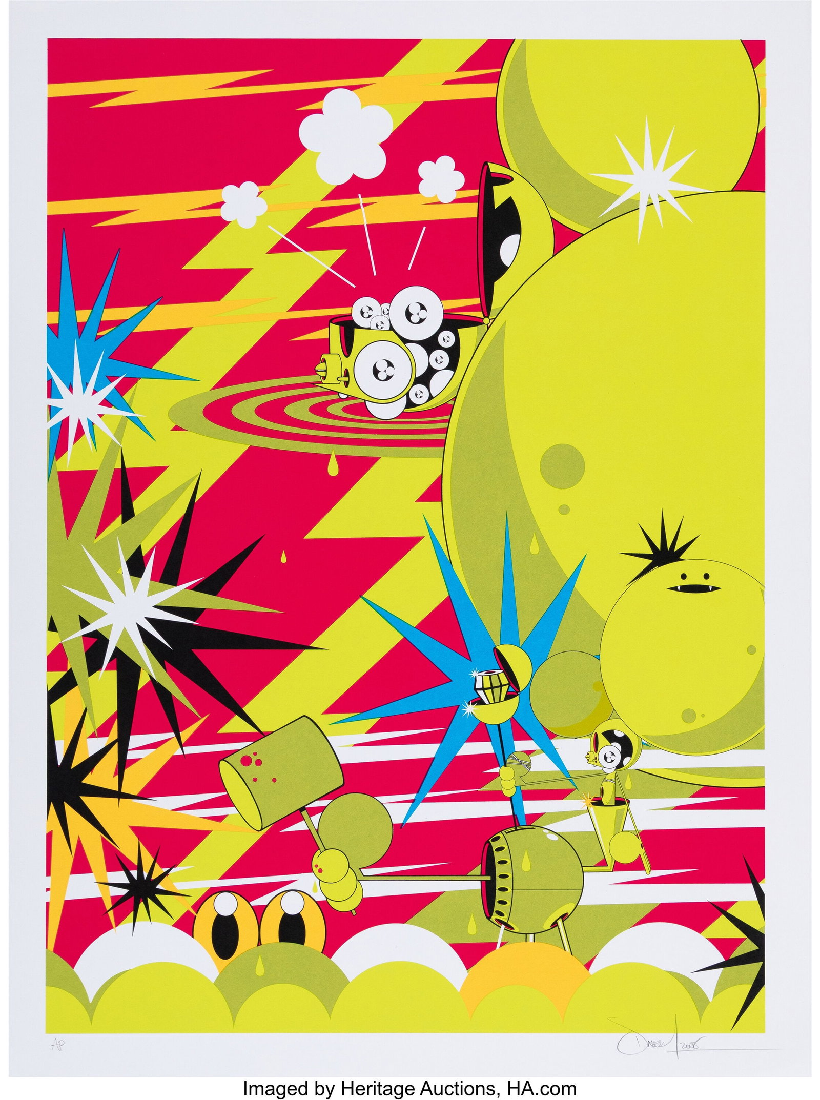 Dalek (b. 1968) Winter, 2008 Screenprint in colo: Dalek (b. 1968) Winter, 2008 Screenprint in colors on paper 24 x 18 inches (61.0 x 45.7 cm) (sheet) A.P. Signed, dated&comm