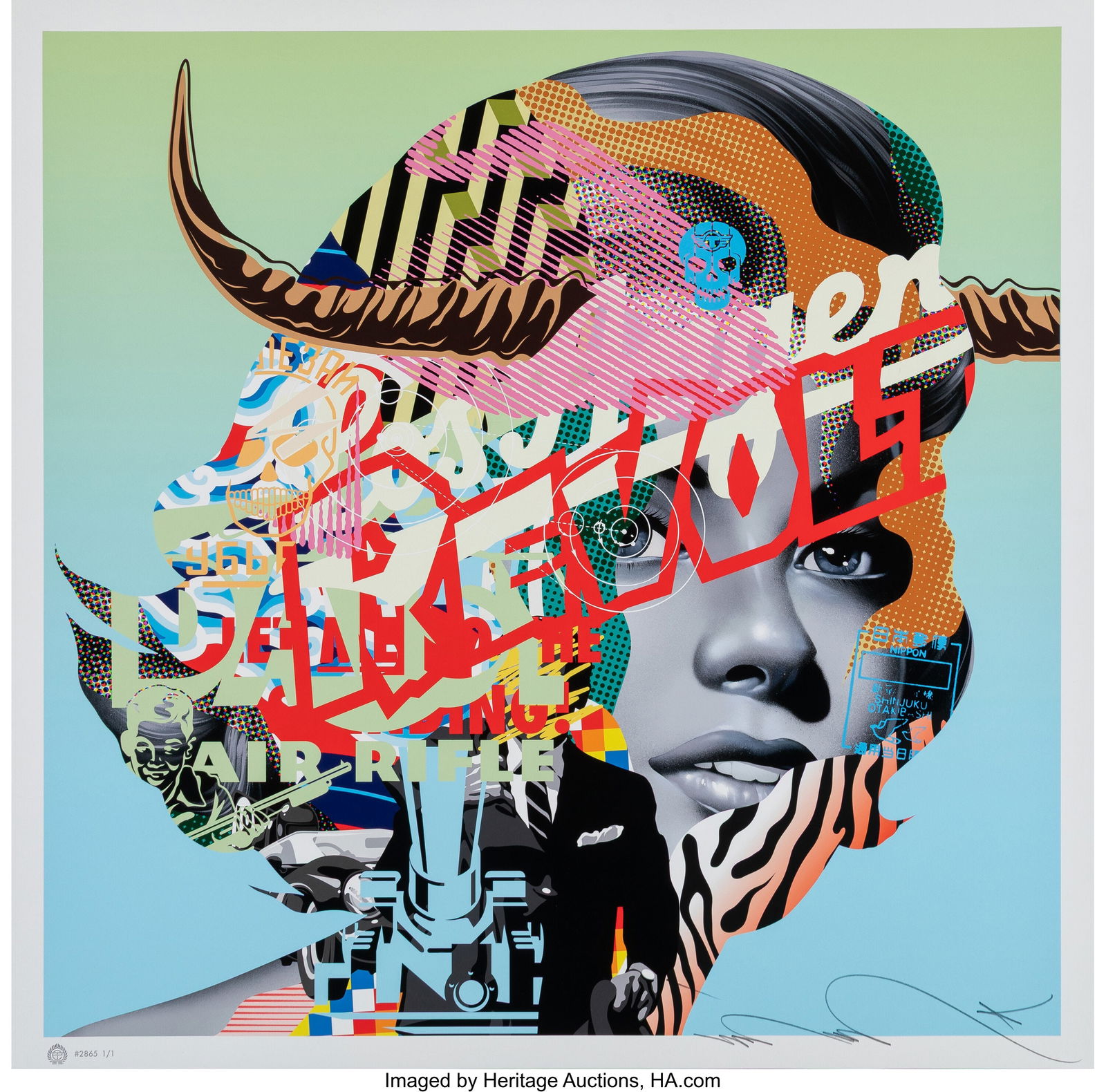 Tristan Eaton (b. 1978) G.E.M.M.A #286: Tristan Eaton (b. 1978) G.E.M.M.A #2865, 2022 Giclée print in colors on Moab Cotton Rag paper 24 x 24 inches (61.0 x 61&period