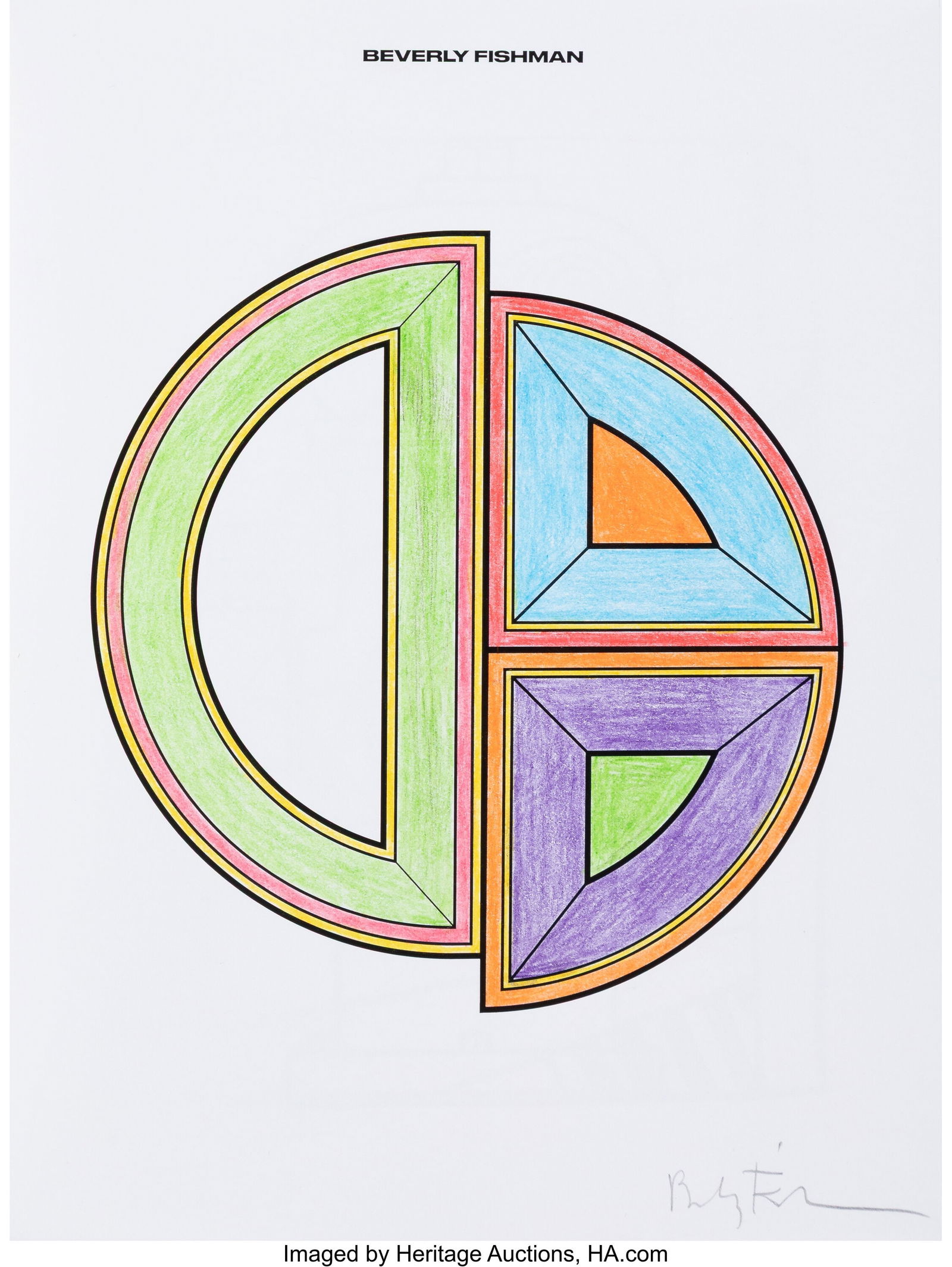 Beverly Fishman (b. 1955) We All Rise Coloring B: Beverly Fishman (b. 1955) We All Rise Coloring Book, 2019 Color pencil on wove paper 11 x 8-1/2 inches (27.9 x 21.6 cm) Signed on dedicated page lowe