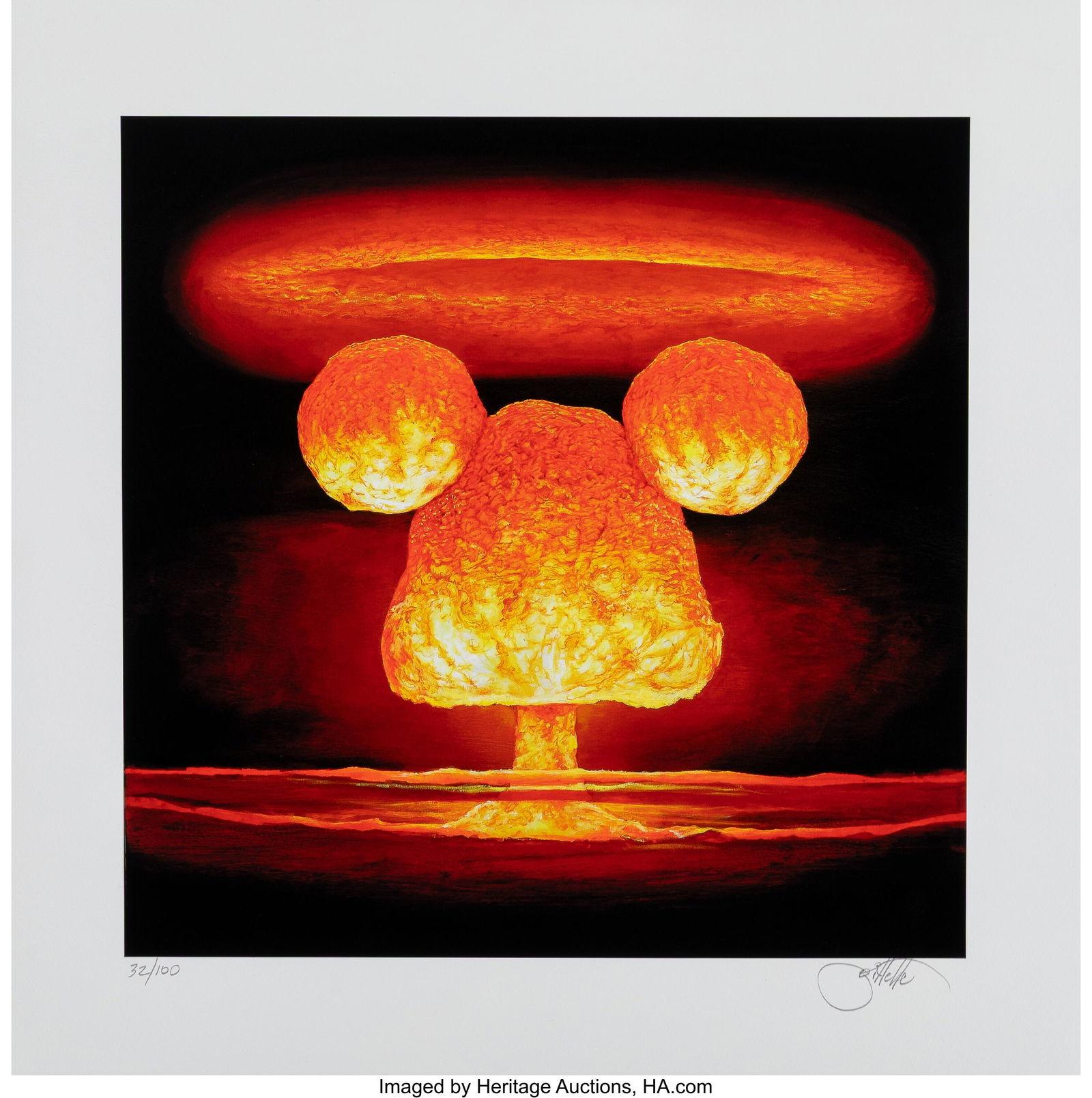 Jeff Gillette (b. 1959) Thermo Bomb, 2021 Giclé: Jeff Gillette (b. 1959) Thermo Bomb, 2021 Giclée print in colors on Cotton Rag paper 18 x 18 inches (45.7 x 45.7 cm) (sheet) Ed.