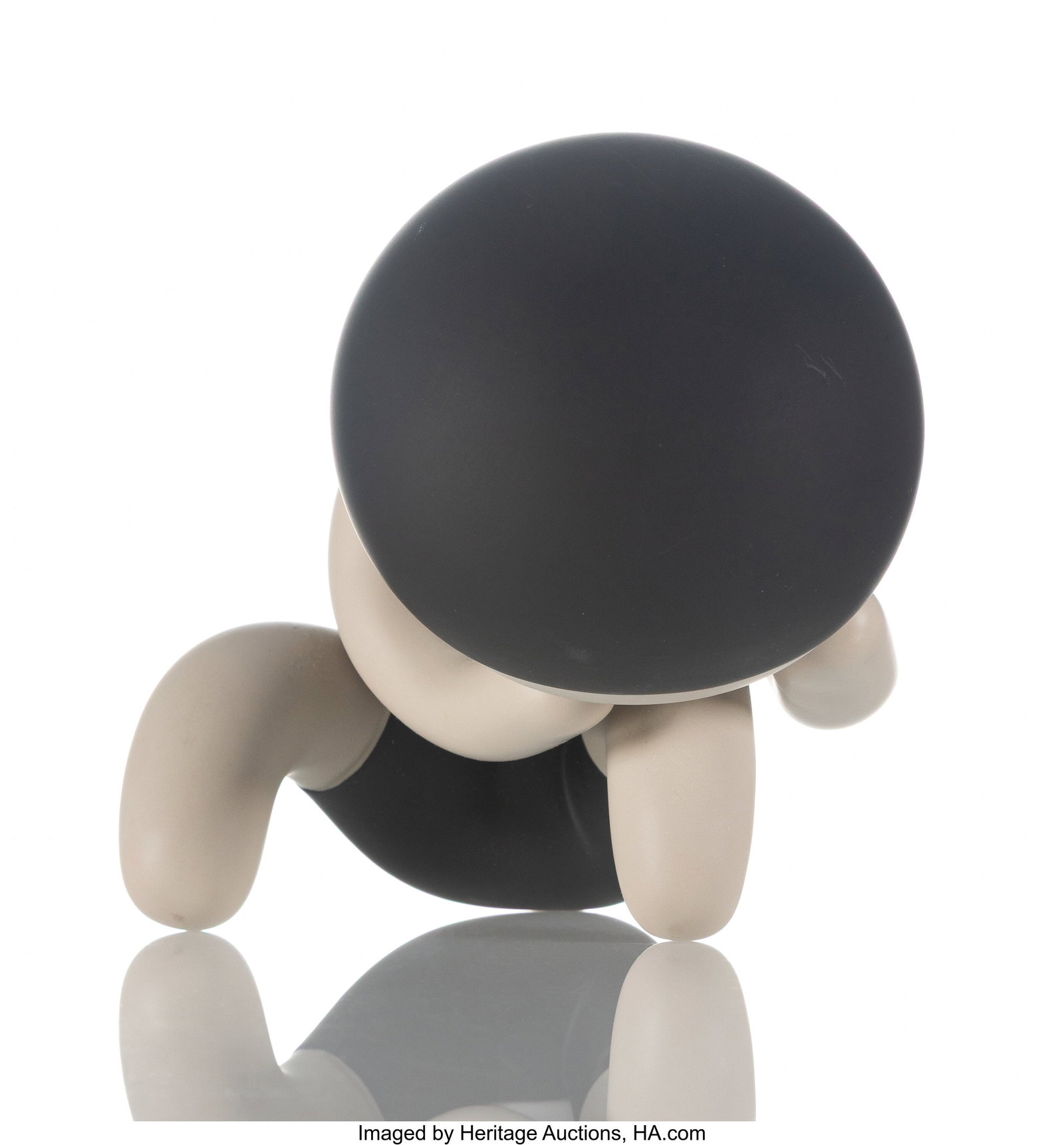 Mike Lee (b. 1983) Lonely Boy, 2018 Painted cast: Mike Lee (b. 1983) Lonely Boy, 2018 Painted cast vinyl 5-1/4 x 5 x 6 inches (13.3 x 12.7 x 15.2 cm) Stamped on underside of base Produced by G