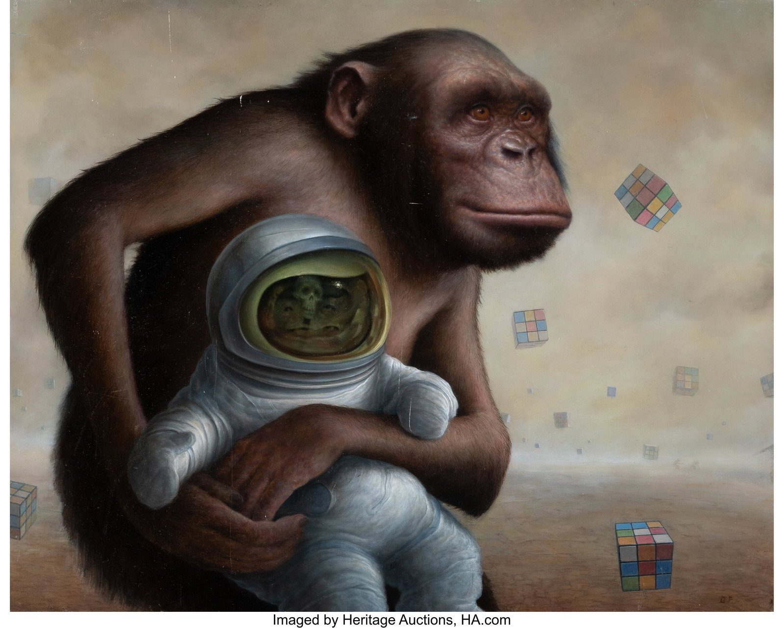 Chris Leib (b. 1967) Mind Field, 2016 Oil on boa: Chris Leib (b. 1967) Mind Field, 2016 Oil on board 16 x 20 inches (40.6 x 50.8 cm) Signed lower right Signed, dated, and titled verso EXHIBIT