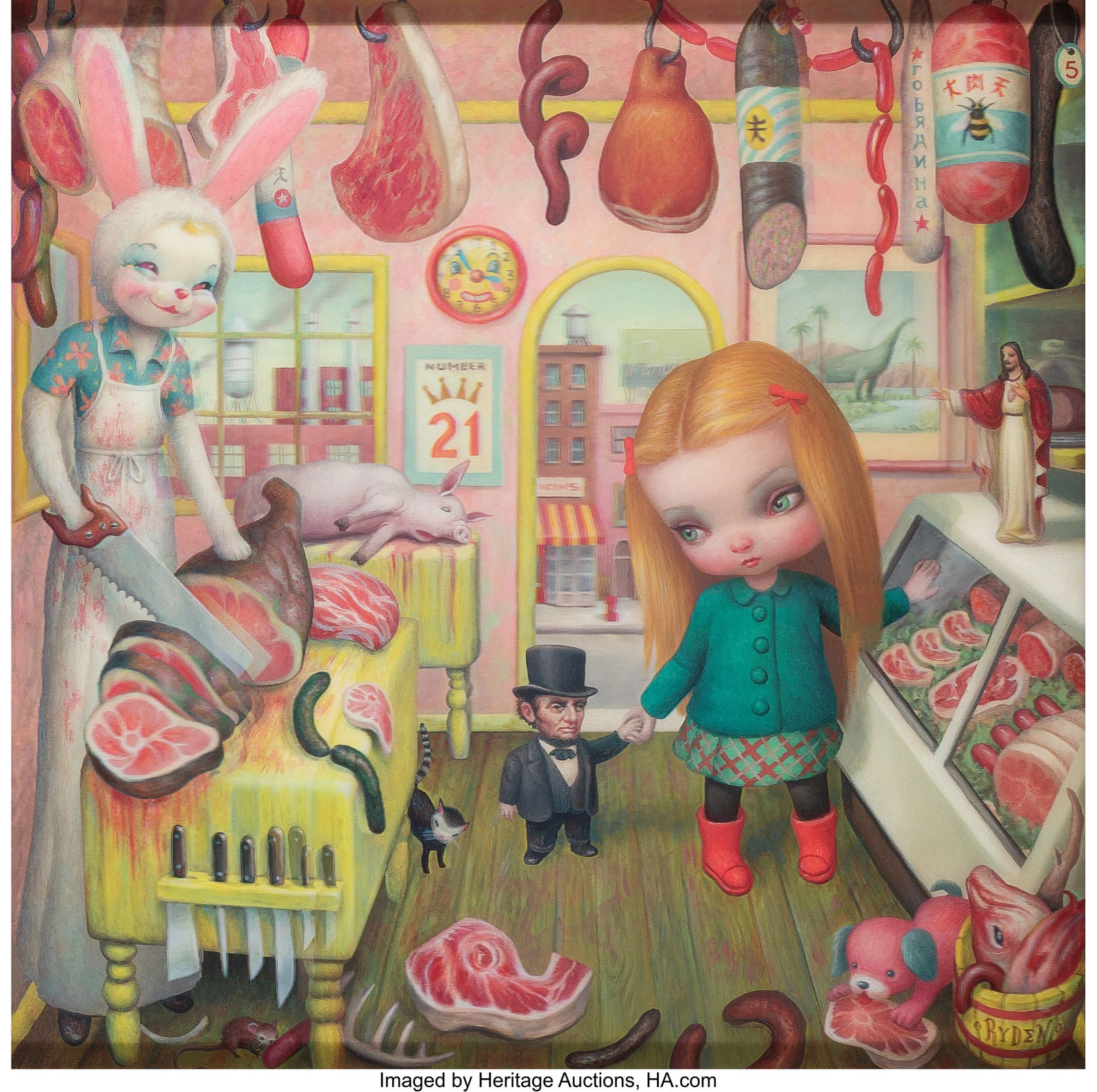 Mark Ryden (b. 1963) The Butcher Bunny, 2024 Len (1 of 3)