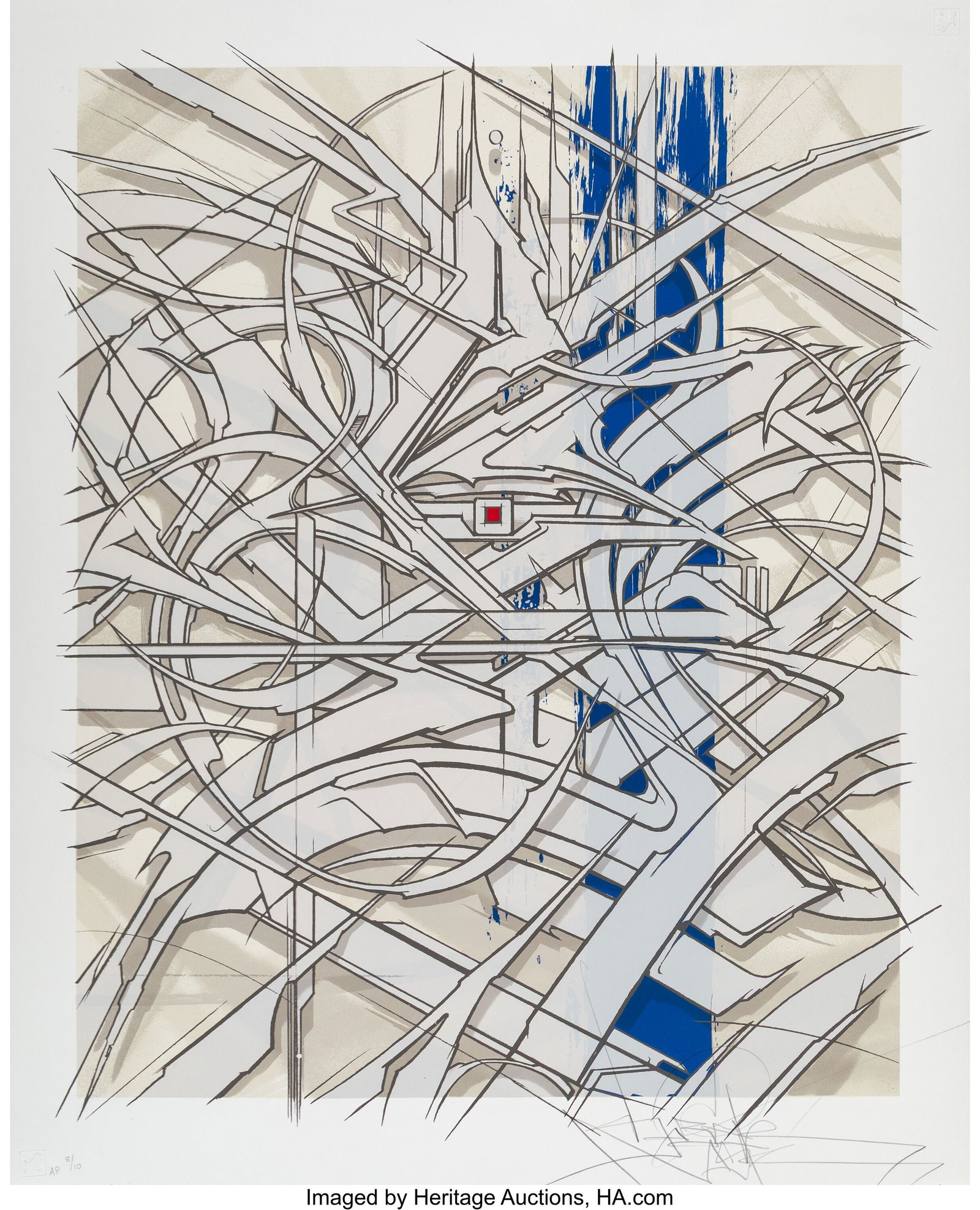 Saber (b. 1976) RWB KepRage, 2011 Screenprint in (1 of 2)