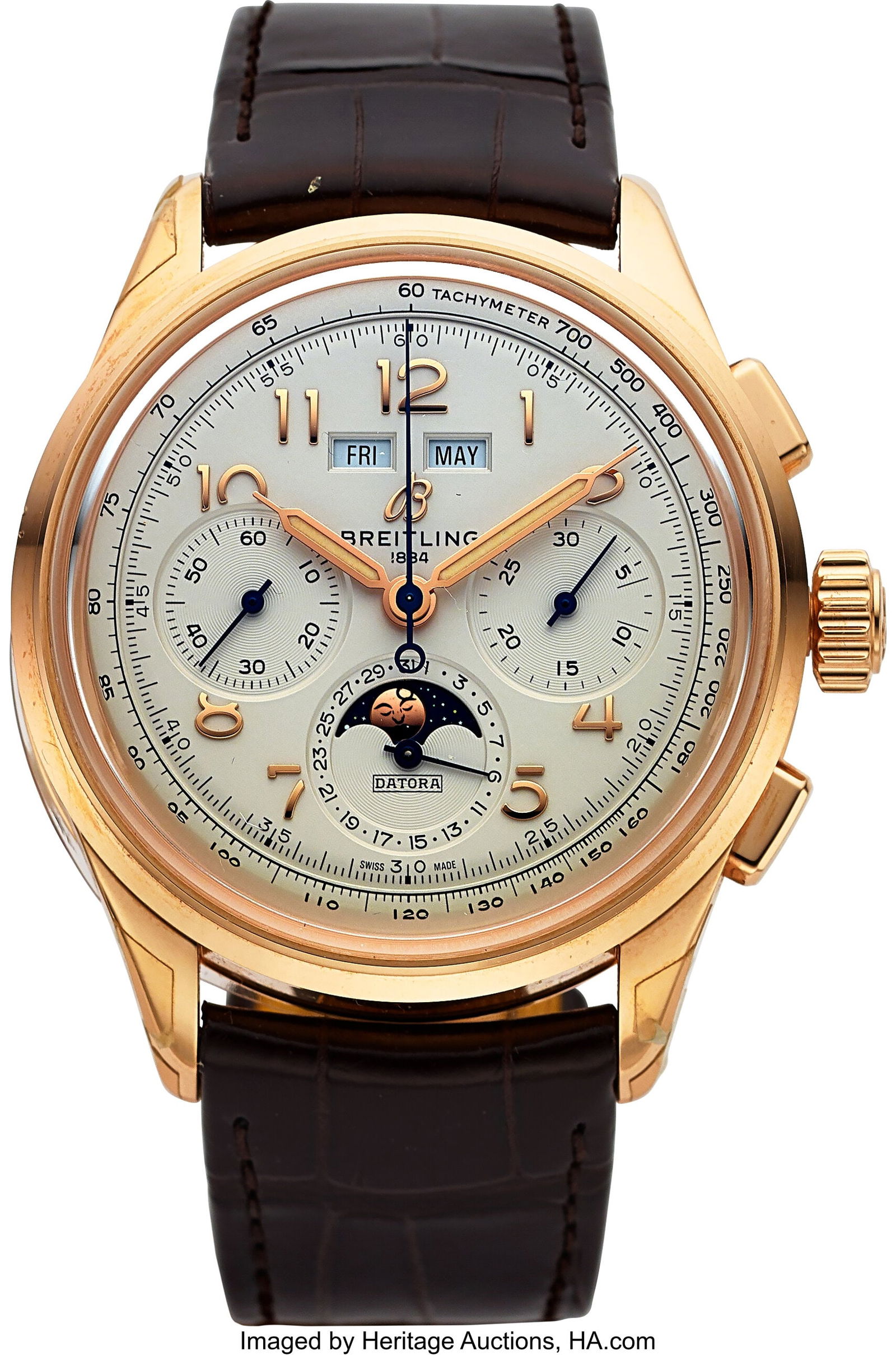 Breitling 18k Red Gold Premier Datora 42 Full Se (1 of 4)