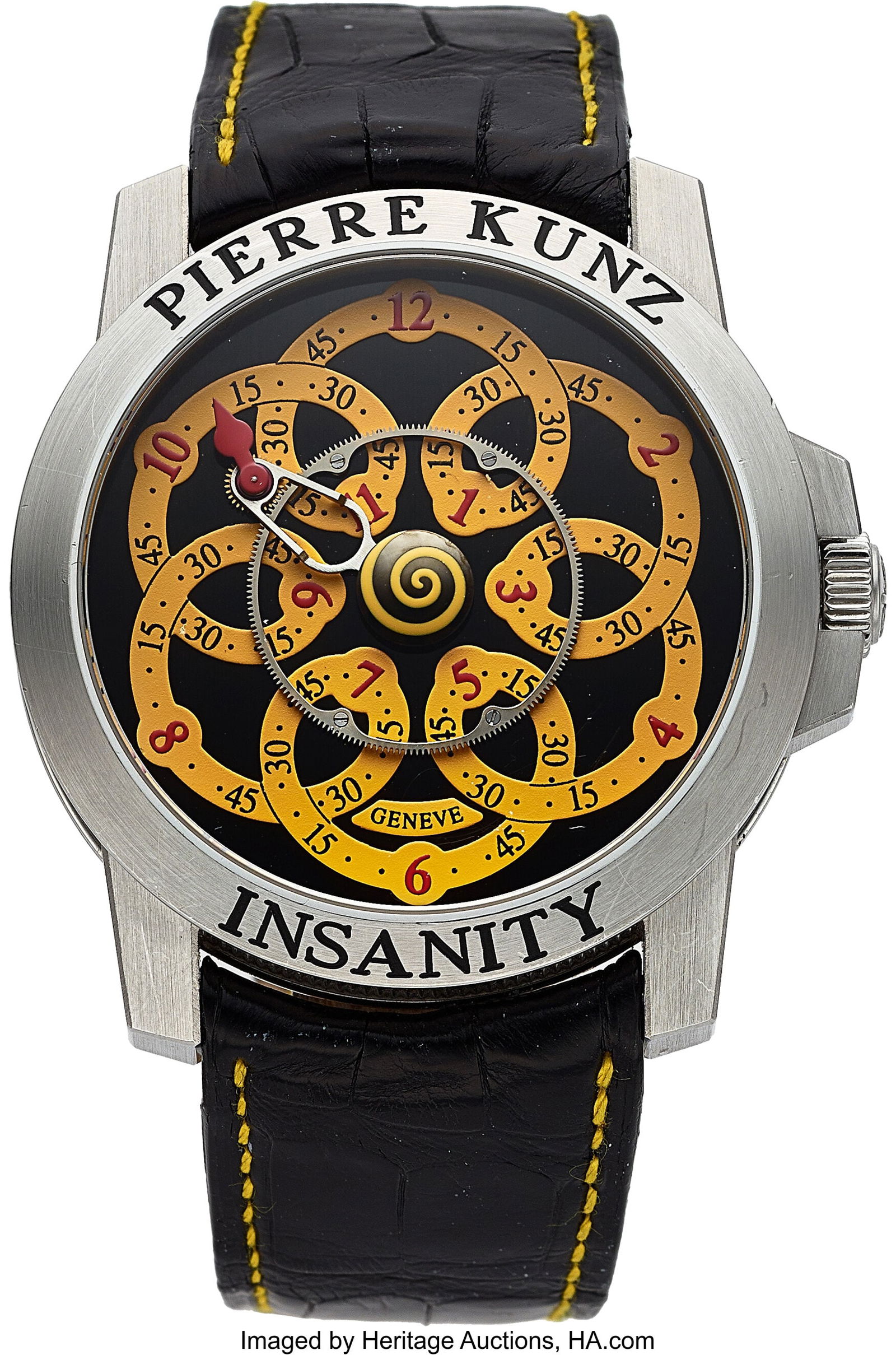 Pierre Kunz Insanity G019 Sport Limited Edition: Pierre Kunz Insanity G019 Sport Limited Edition 30/351 Full Set Case: 44 mm, stainless steel, three body, 6 screw exhibition case back, and square crown