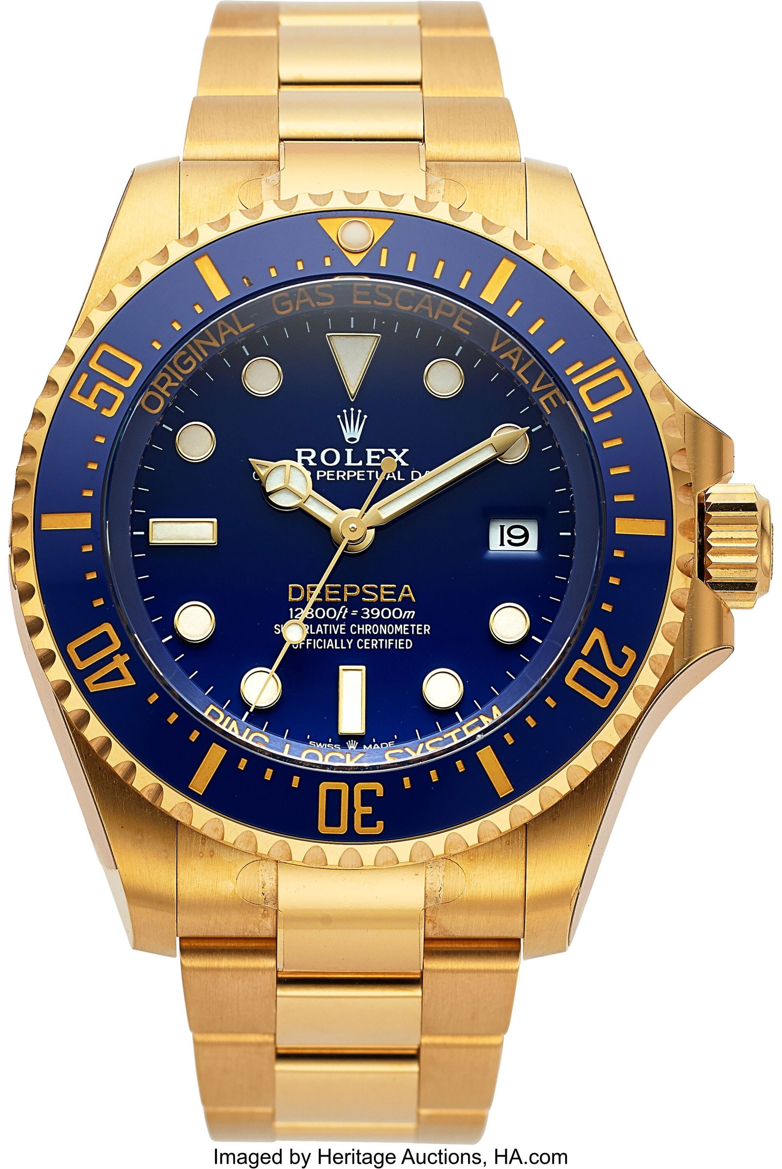 Rolex Oyster Perpetual Date DeepSea Full Set, Re: Rolex Oyster Perpetual Date DeepSea Full Set, Ref. 136668LB Case: 44 mm, 18k yellow gold, three body, screw-down case back and crown, unidirectional rotating