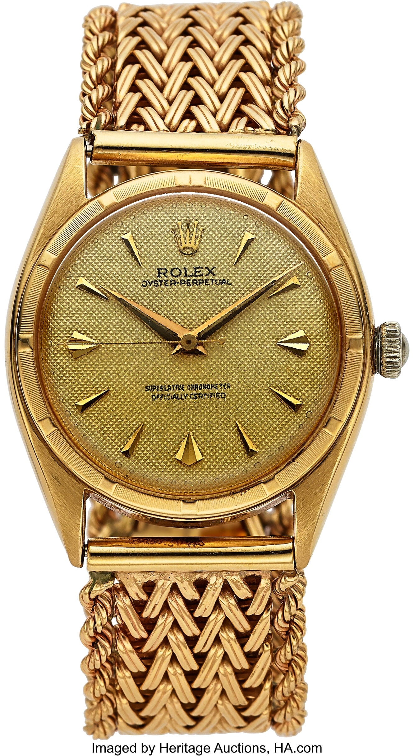 Rolex 14k Yellow Gold Wristwatch, Ref. 6085 Cas (1 of 4)