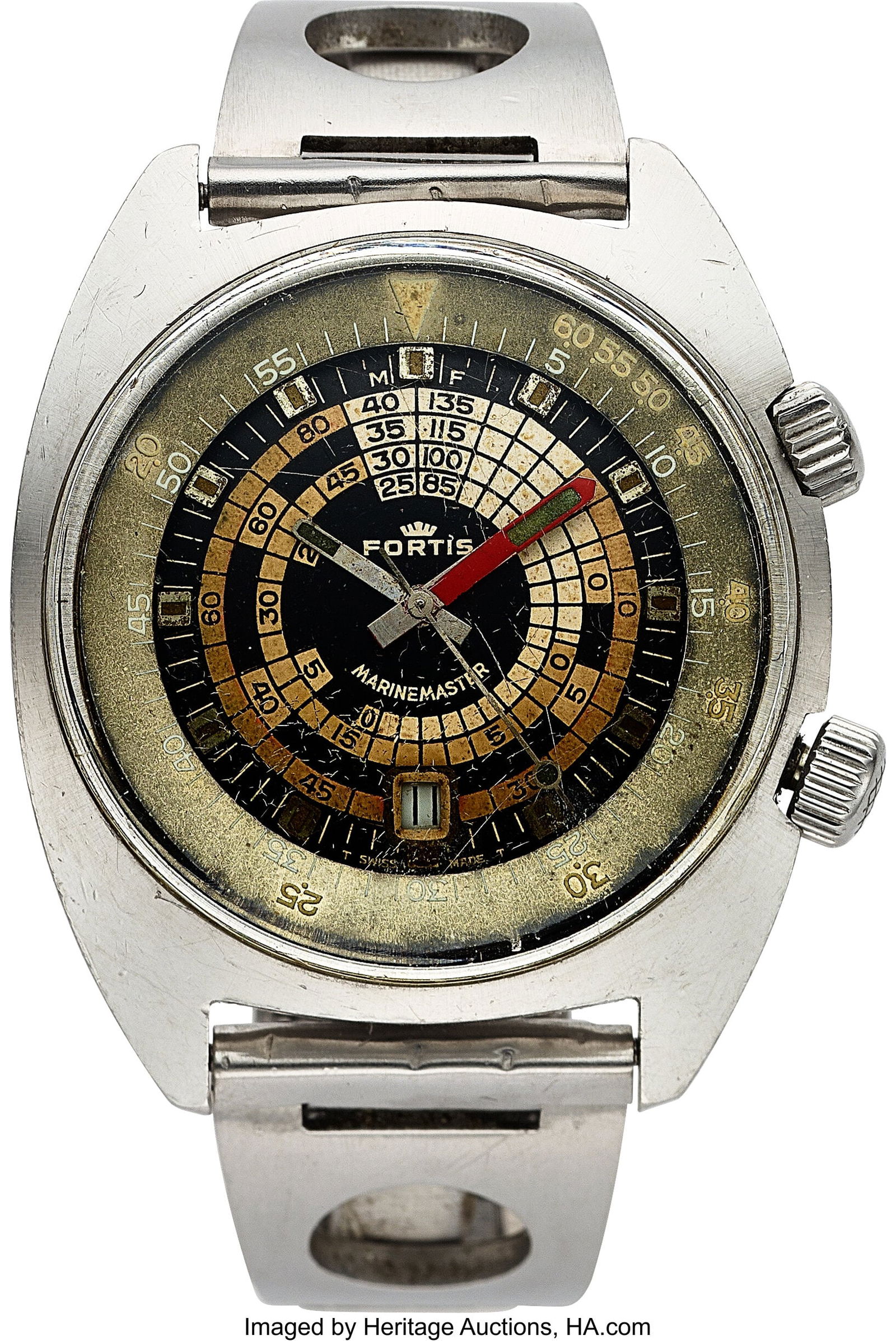 Fortis Marinemaster Vintage Steel Wristwatch, Re (1 of 3)