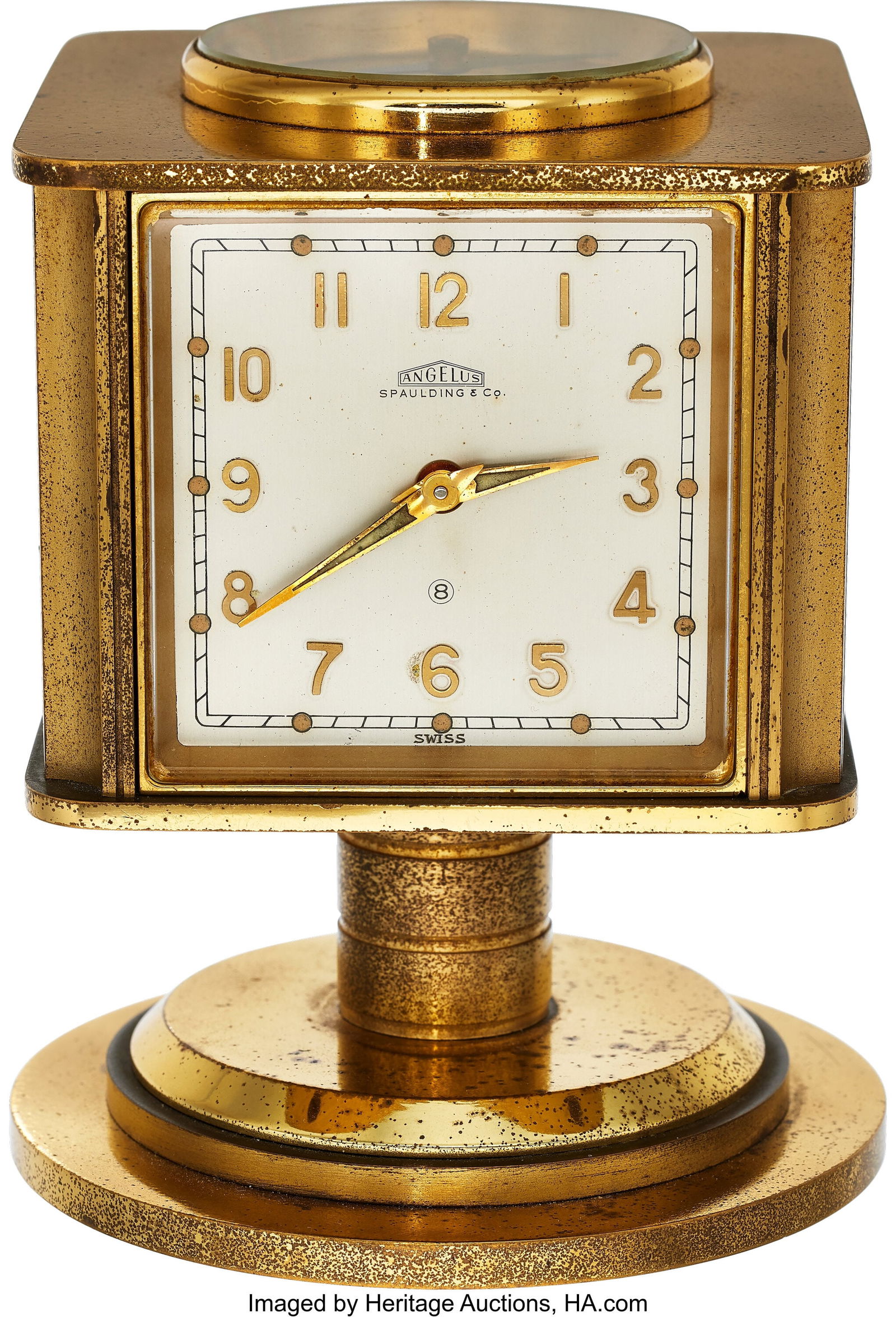 Angelus Table Clock with 8 Day Movement, Weather (1 of 6)