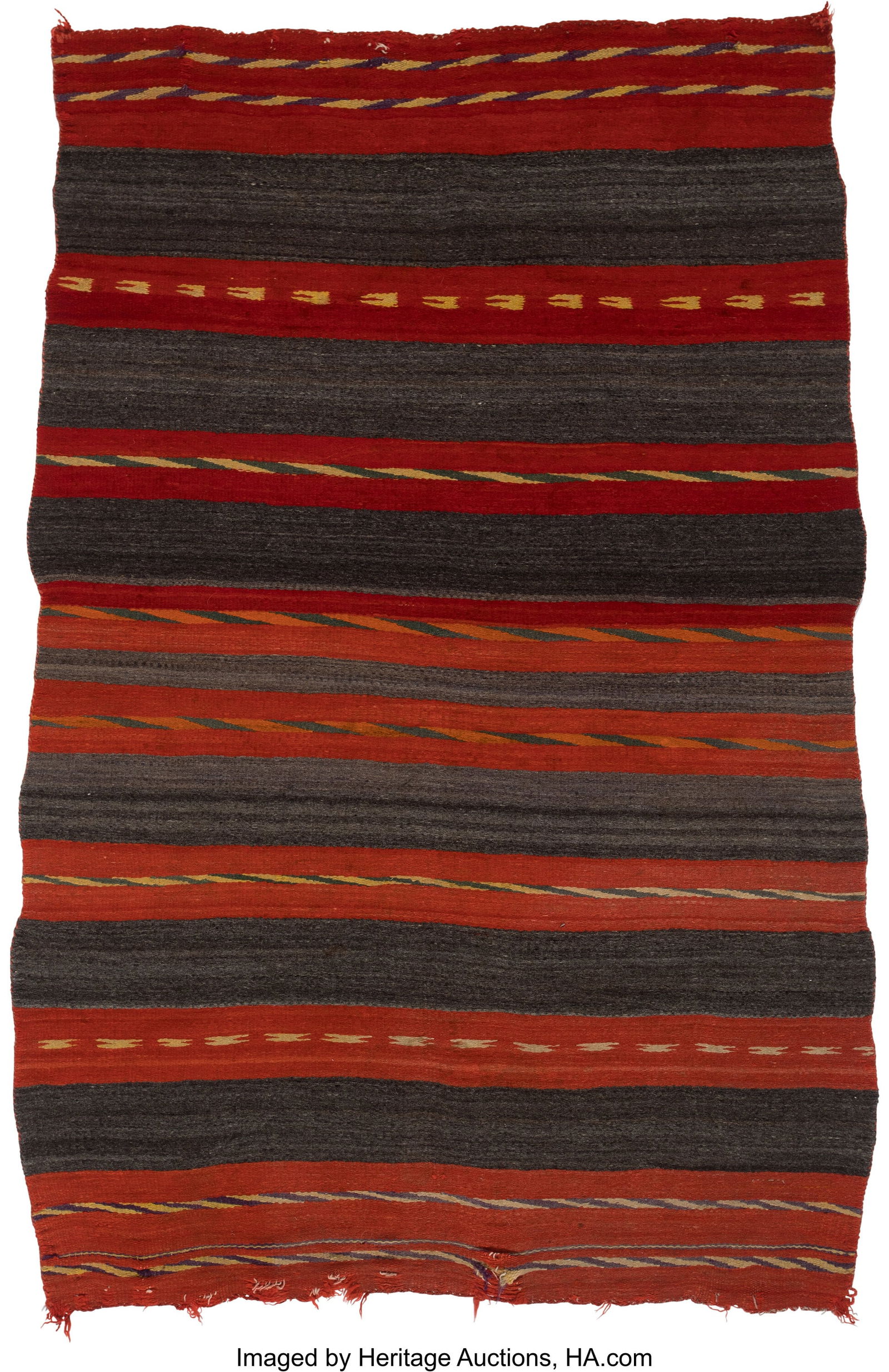 A Navajo Child's Blanket c. 1890 native hand (1 of 2)