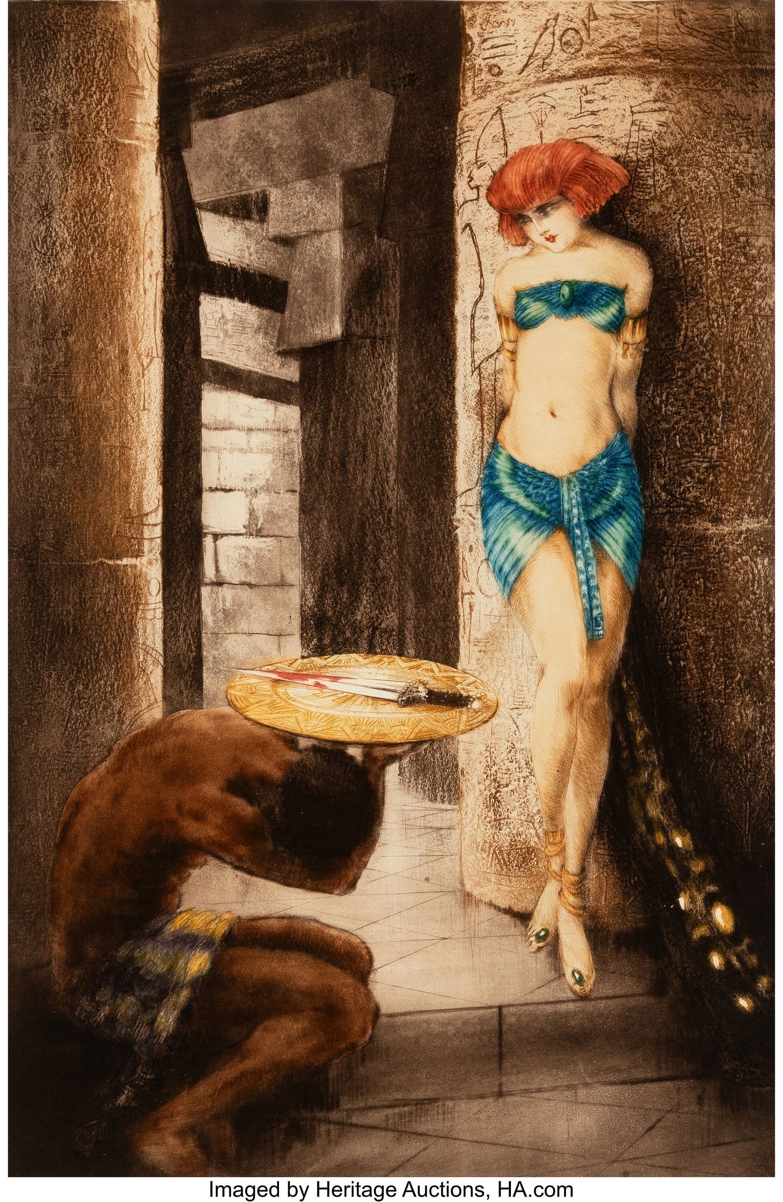 Louis Icart (French, 1888-1950) Salome, 1928 Etc (1 of 2)