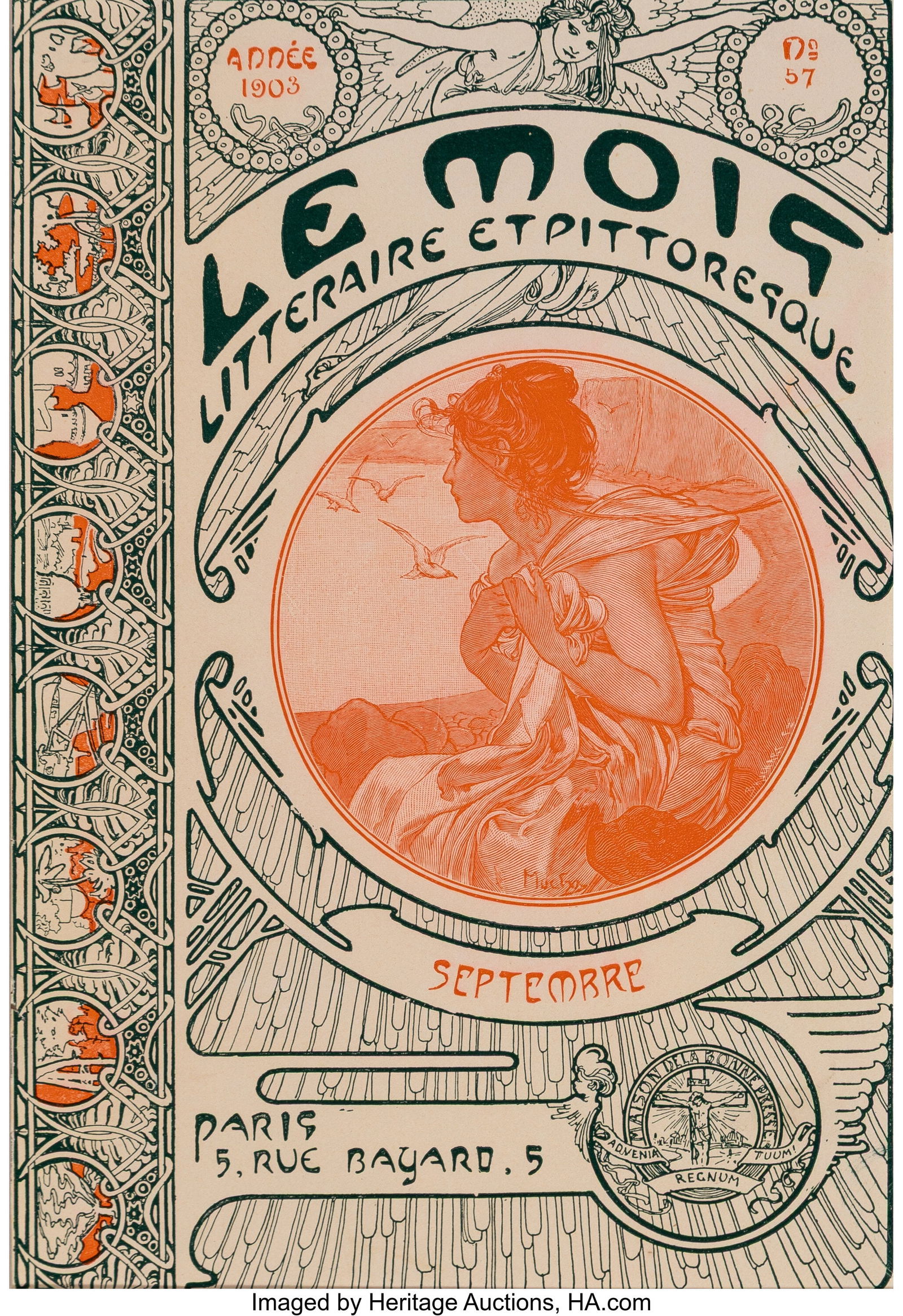 Alphonse Mucha (Czech, 1860-1939) Les Mois July- (1 of 7)