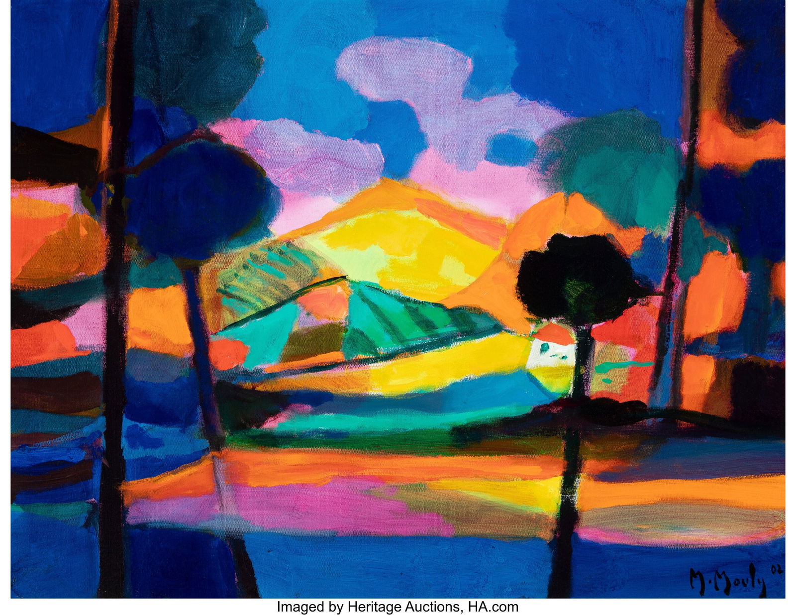 Marcel Mouly (French, 1918-2008) Luberon oux arb (1 of 3)