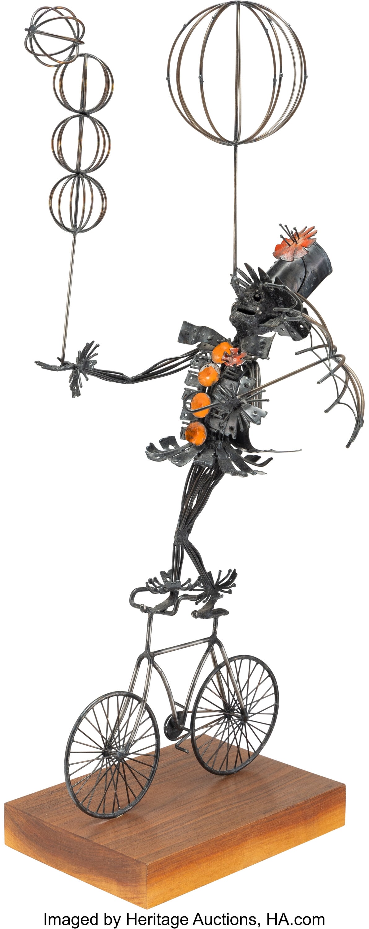 Joseph A. Burlini (American, b. 1937) Untitled,: Joseph A. Burlini (American, b. 1937) Untitled, 1969 Steel, enamel 30 inches (76.2 cm) high on a 1-7/8 inch (4.8 cm) hig