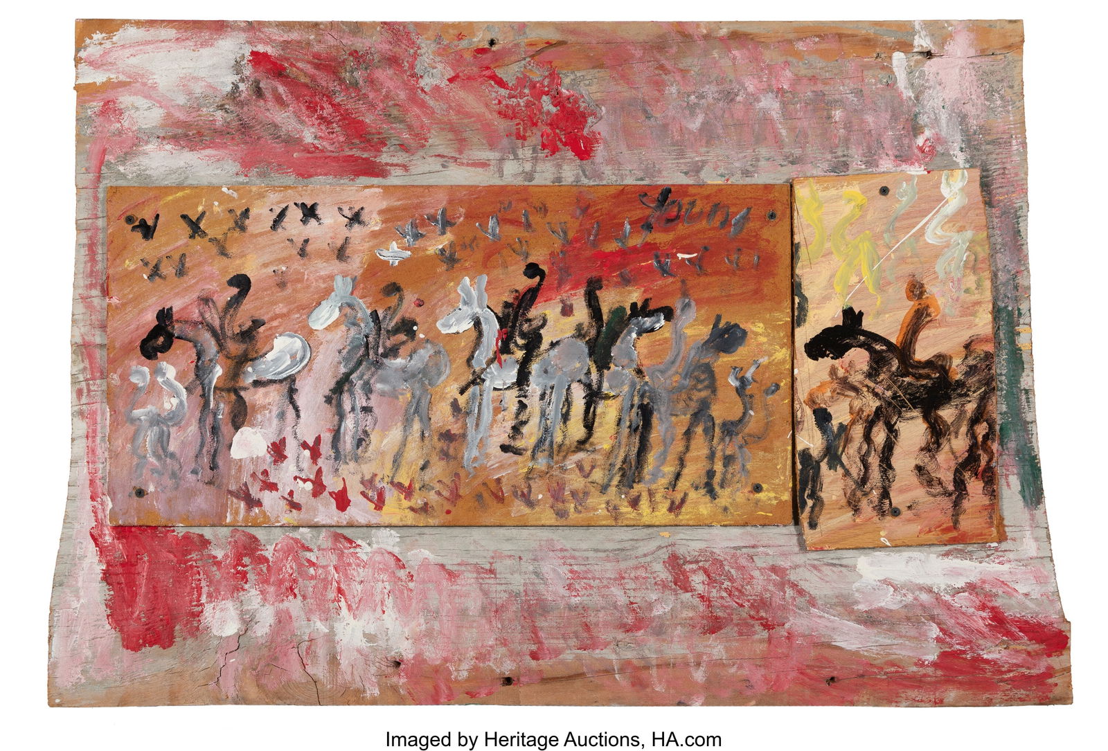 Purvis Young (American, 1943-2010) Trying to Mak (1 of 1)