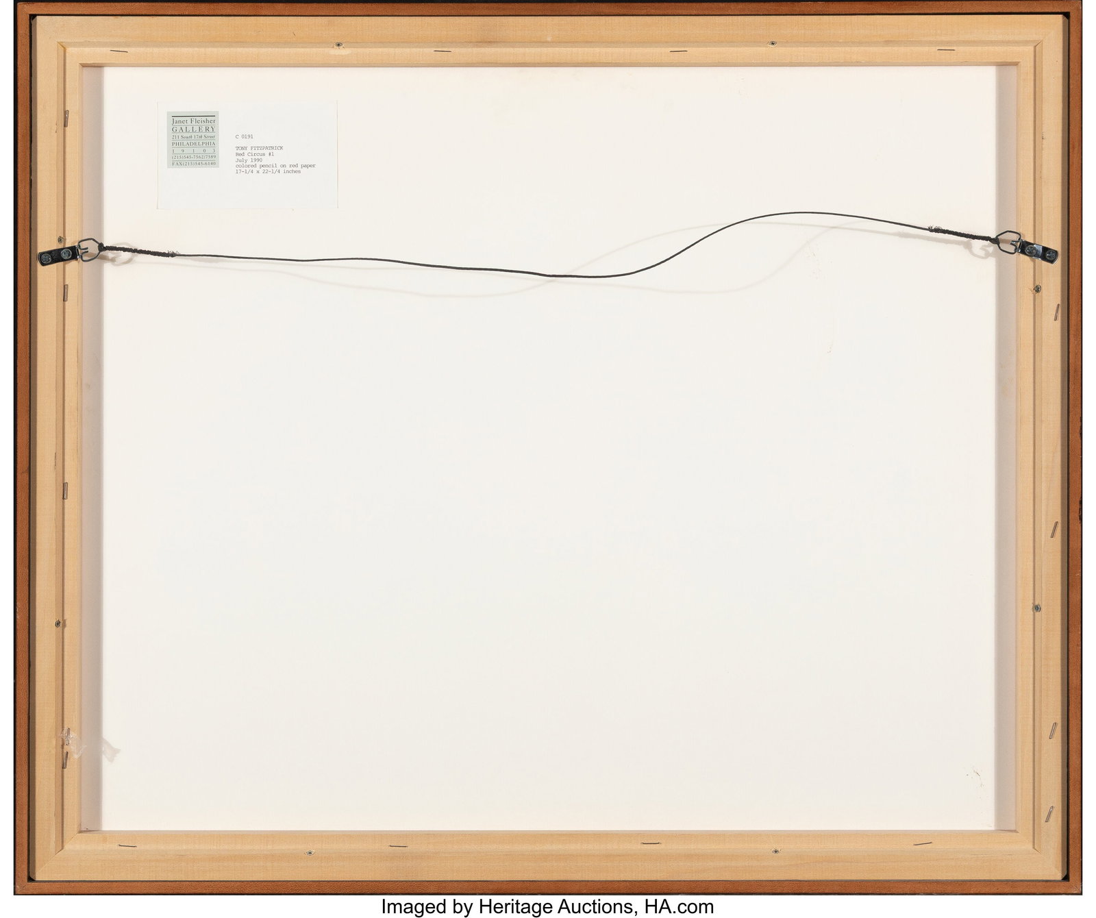 Tony Fitzpatrick (American, 1958) Red Circus 1, - 3