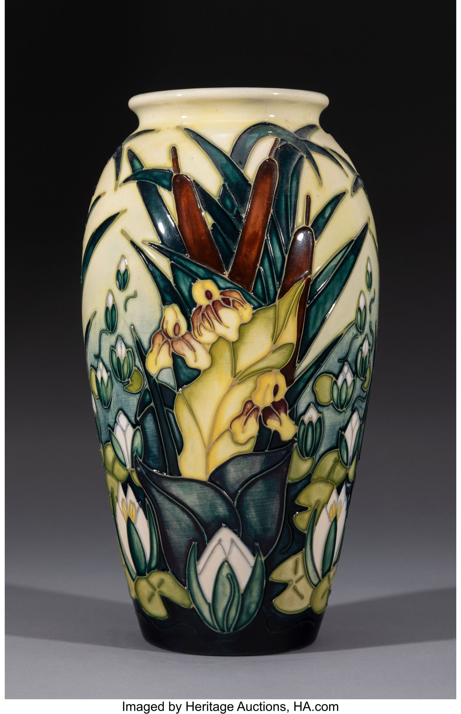 Moorcroft Pottery Lamia Vase, 1995 Glazed earthe (1 of 3)