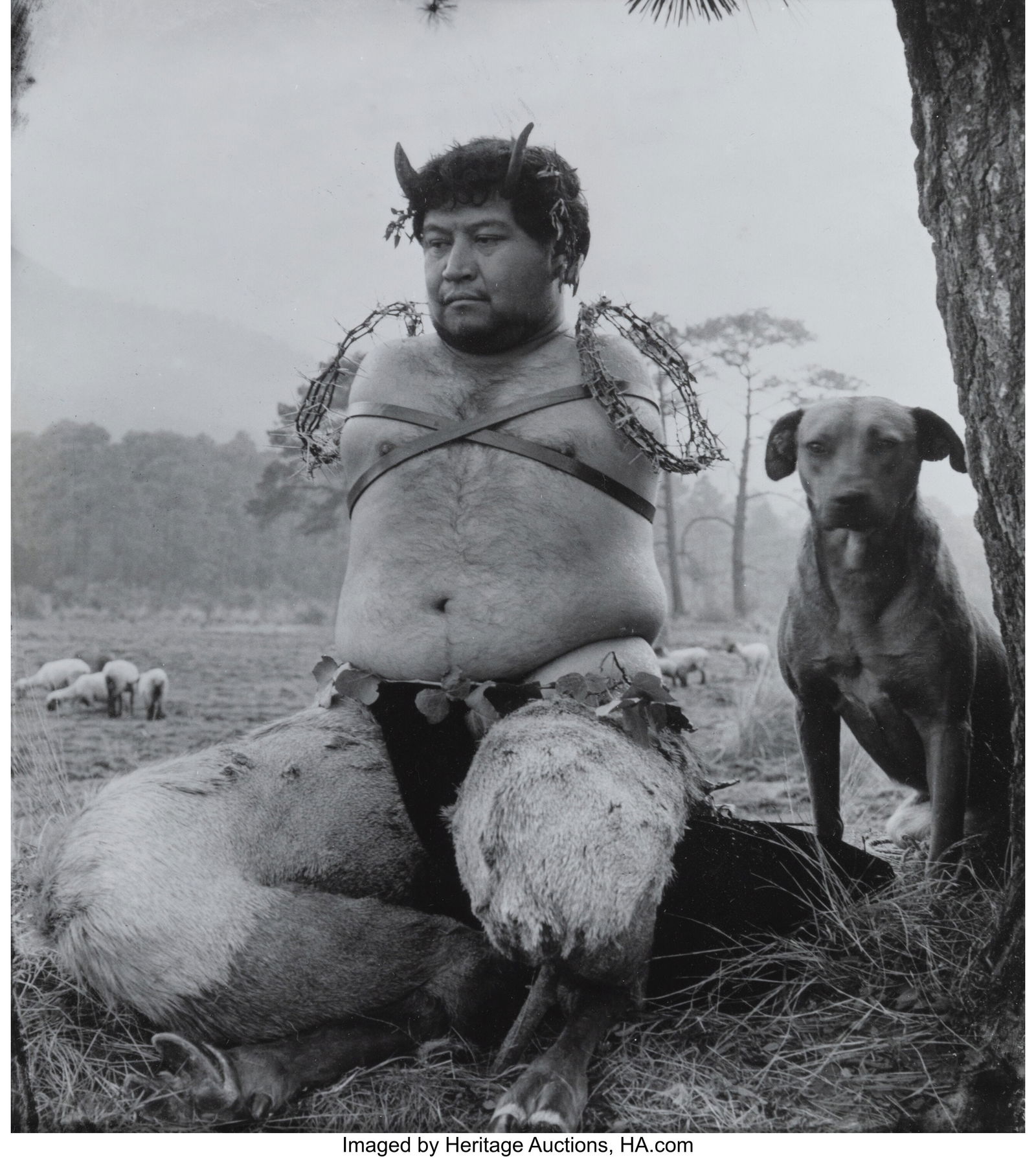 Joel-Peter Witkin (American, b. 1939) Satiro, Me: Joel-Peter Witkin (American, b. 1939) Satiro, Mexico City, 1992 Gelatin silver print on Kodak paper 7-3/4 x 7 inches (19.7 x 17.8 cm) 9-3