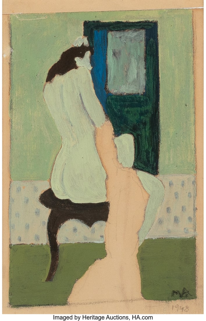Milton Avery (American, 1885-1965) The Boudoir, (1 of 3)