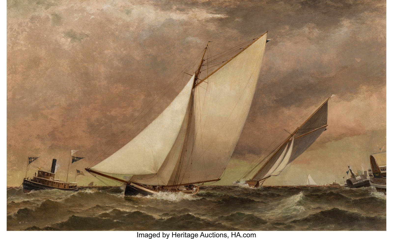 William Formby Halsall (American, 1841-1919) Yac (1 of 3)