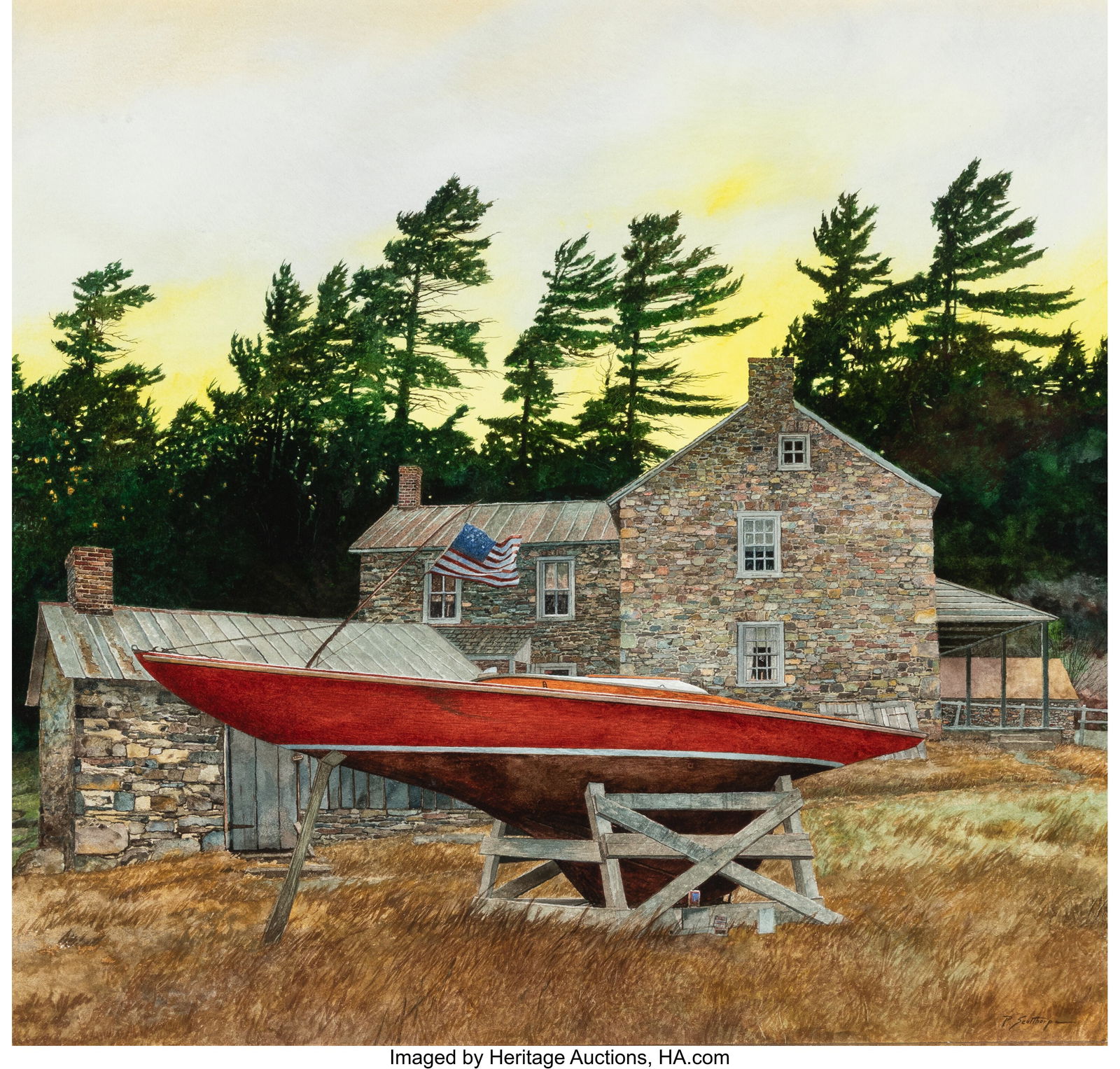 Peter Sculthorpe (American, b. 1948) The Red Fin (1 of 3)