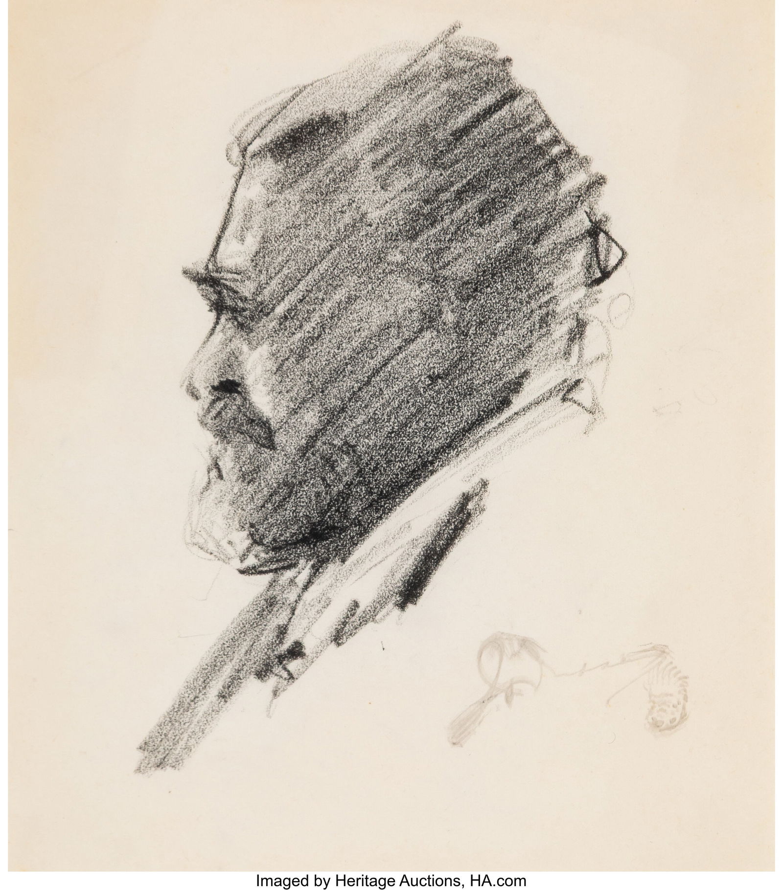 Jo Davidson (American, 1883-1952) Self-portrait, (1 of 3)