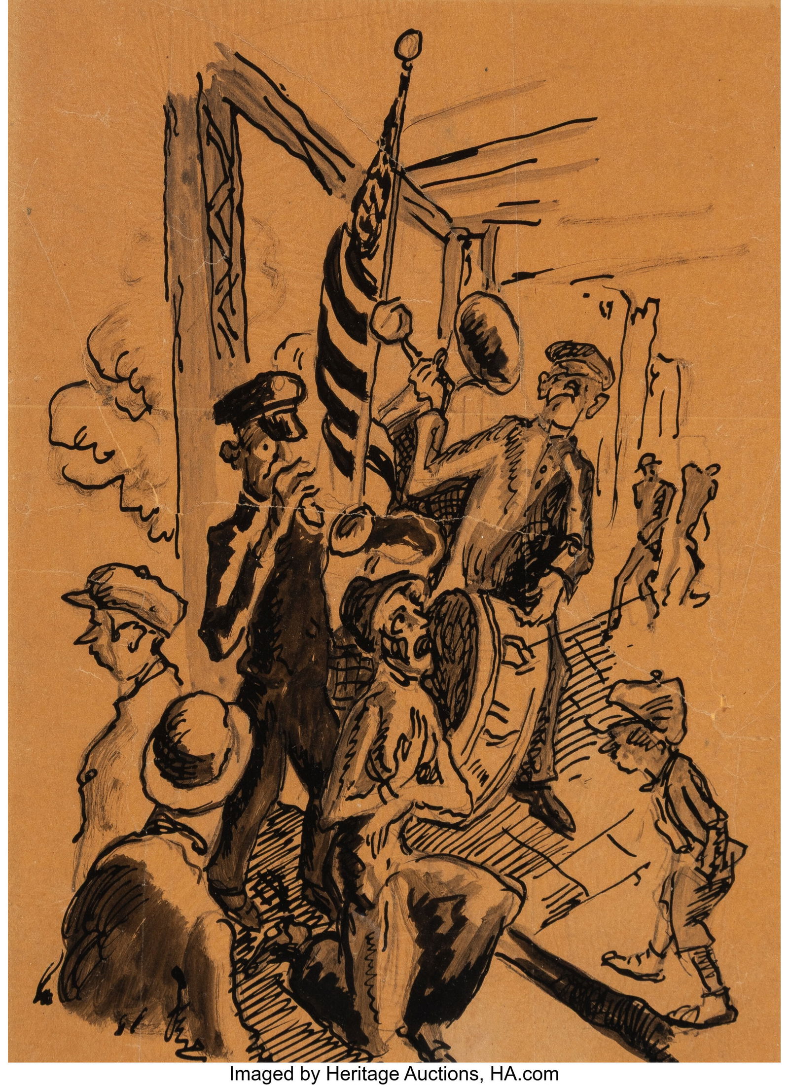 Thomas Hart Benton (American, 1889-1975) Salvati (1 of 3)