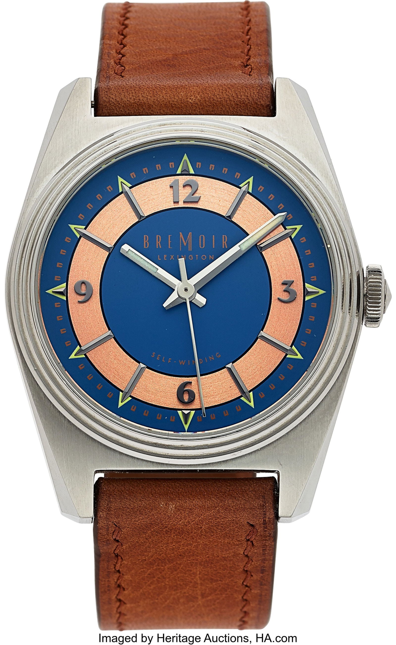 Bremoir Lexington Morocco, Stainless Steel Autom: Bremoir Lexington Morocco, Stainless Steel Automatic Case: 39 mm, stainless steel, three body, screw-down exhibition case back, No. 272 Dial: