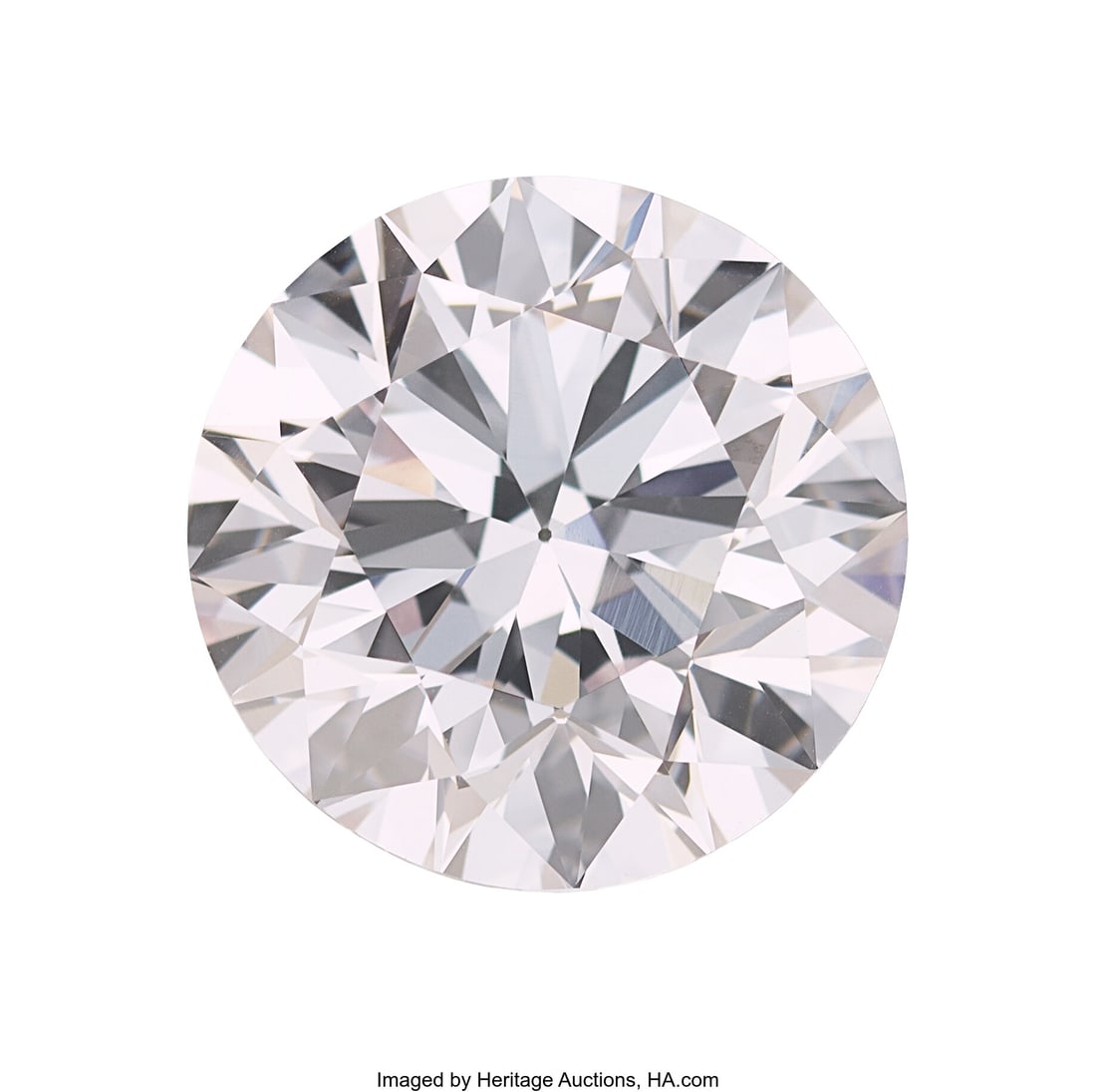 6.45 ct Faint Pink Diamond Shape: Round brillia: 6.45 ct Faint Pink Diamond Shape: Round brilliant-cut Measurements: 11.93 x 12.00 x 7.33 mm Color Faint Pink Clarity: VS1 Report: GIA # 52215568