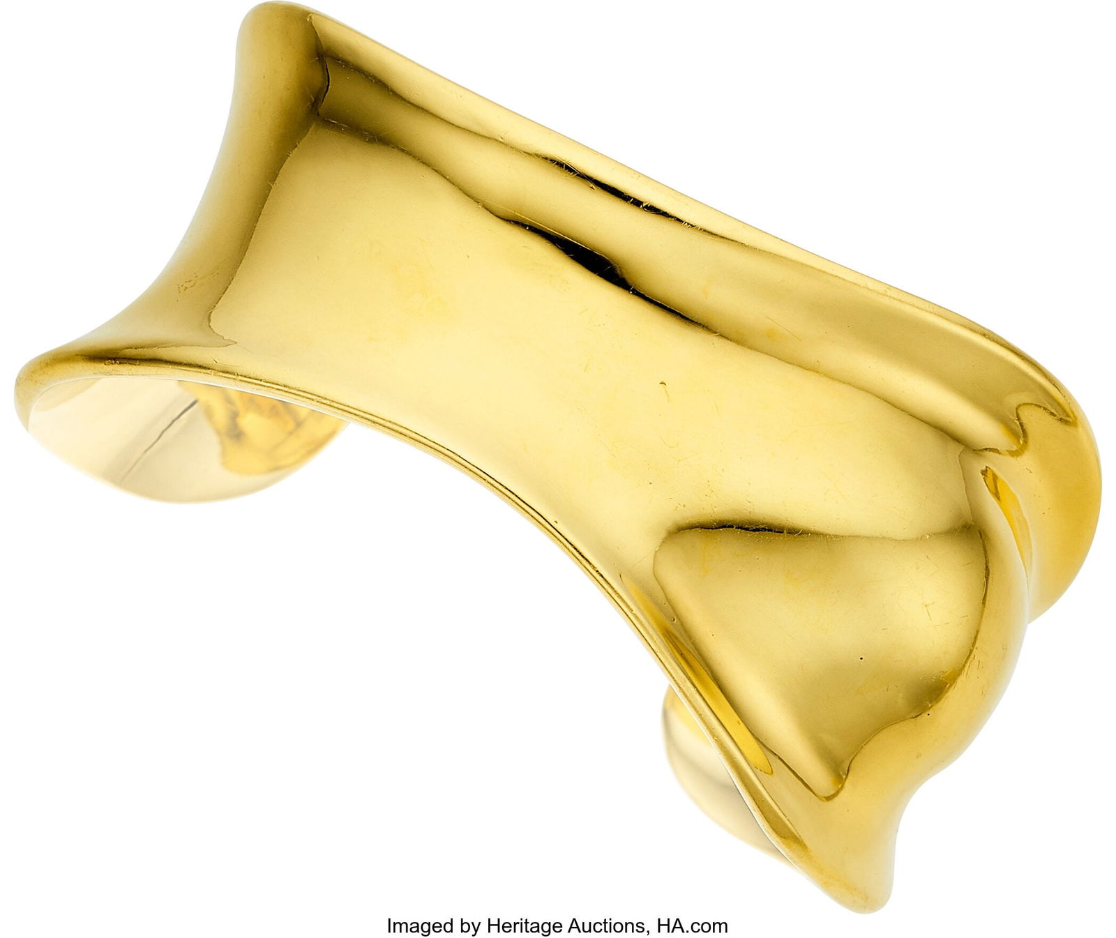 Elsa Peretti for Tiffany & Co. Gold Bracelet Me: Elsa Peretti for Tiffany & Co. Gold Bracelet Metal: 18k gold Marked: Elsa Peretti for Tiffany & Co. Collection: Bone Weight: 63.50 grams Dimensions
