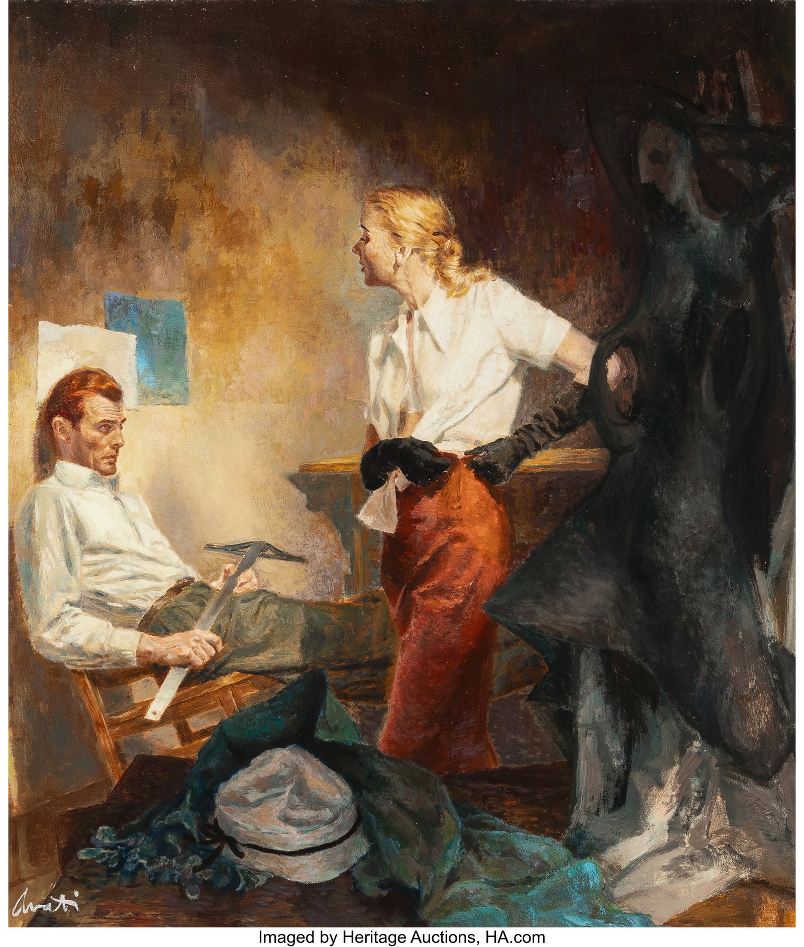 James Avati (American, 1912-2005) The Fountainhe (1 of 2)