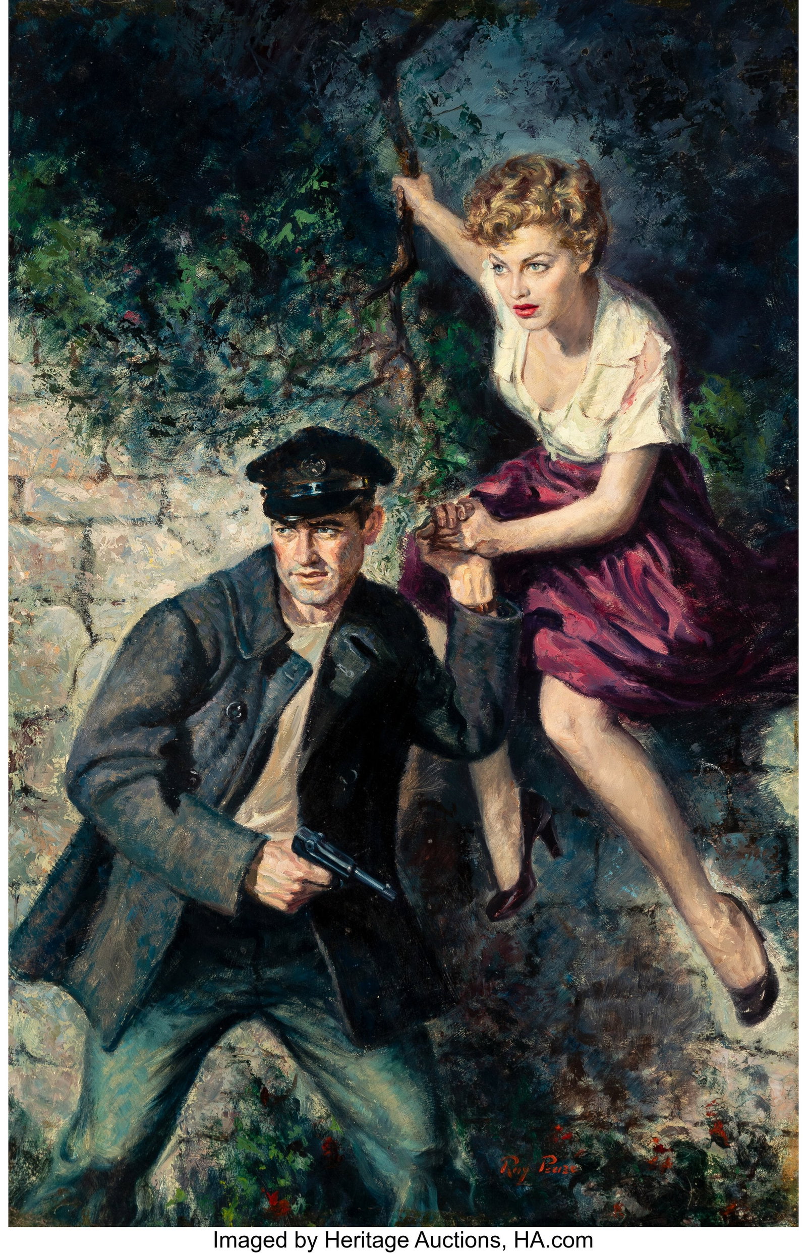 Raymond Pease (American, 1908-1991) Outside the (1 of 4)