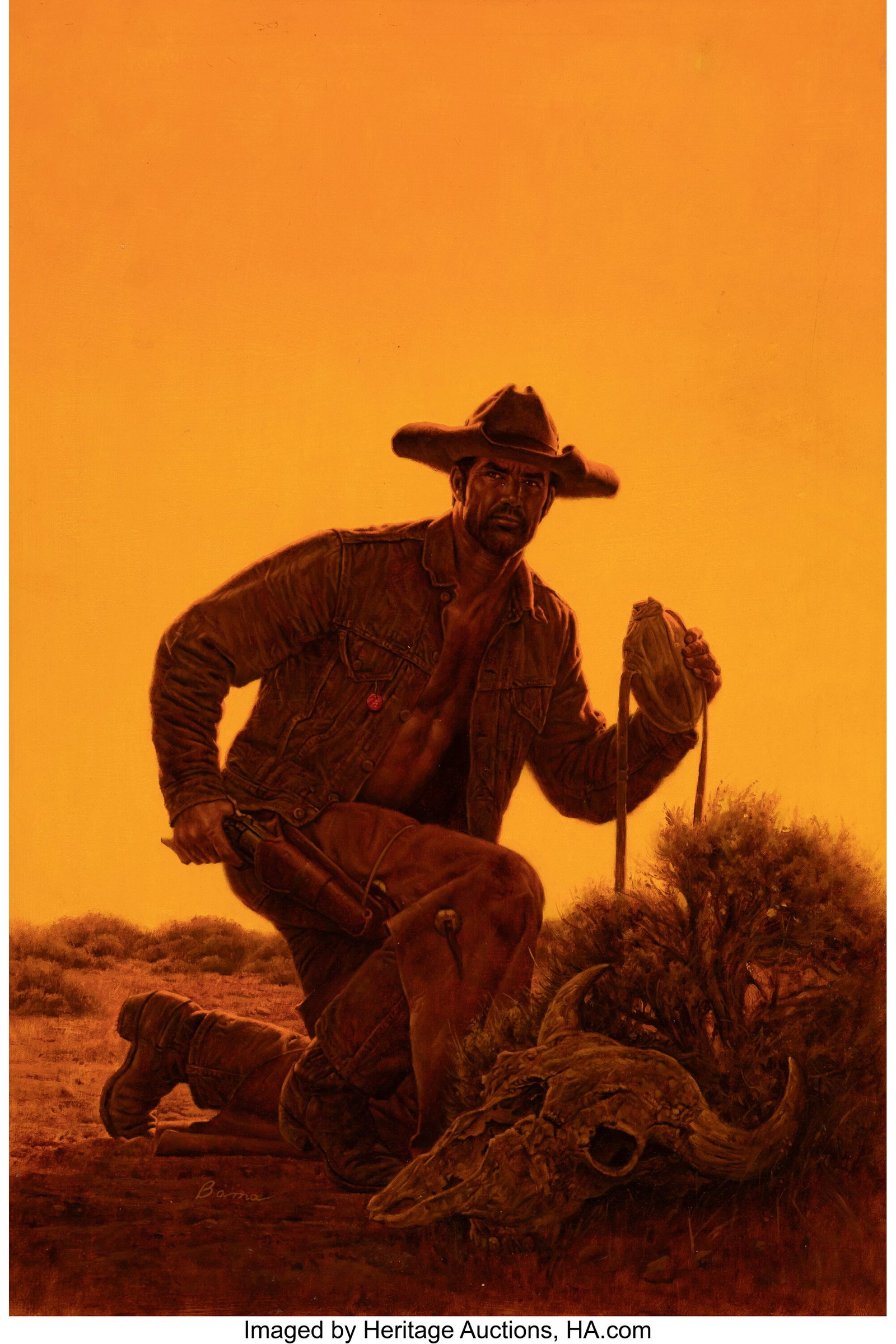 James Bama (American, 1926-2022) Behind the Blac (1 of 3)