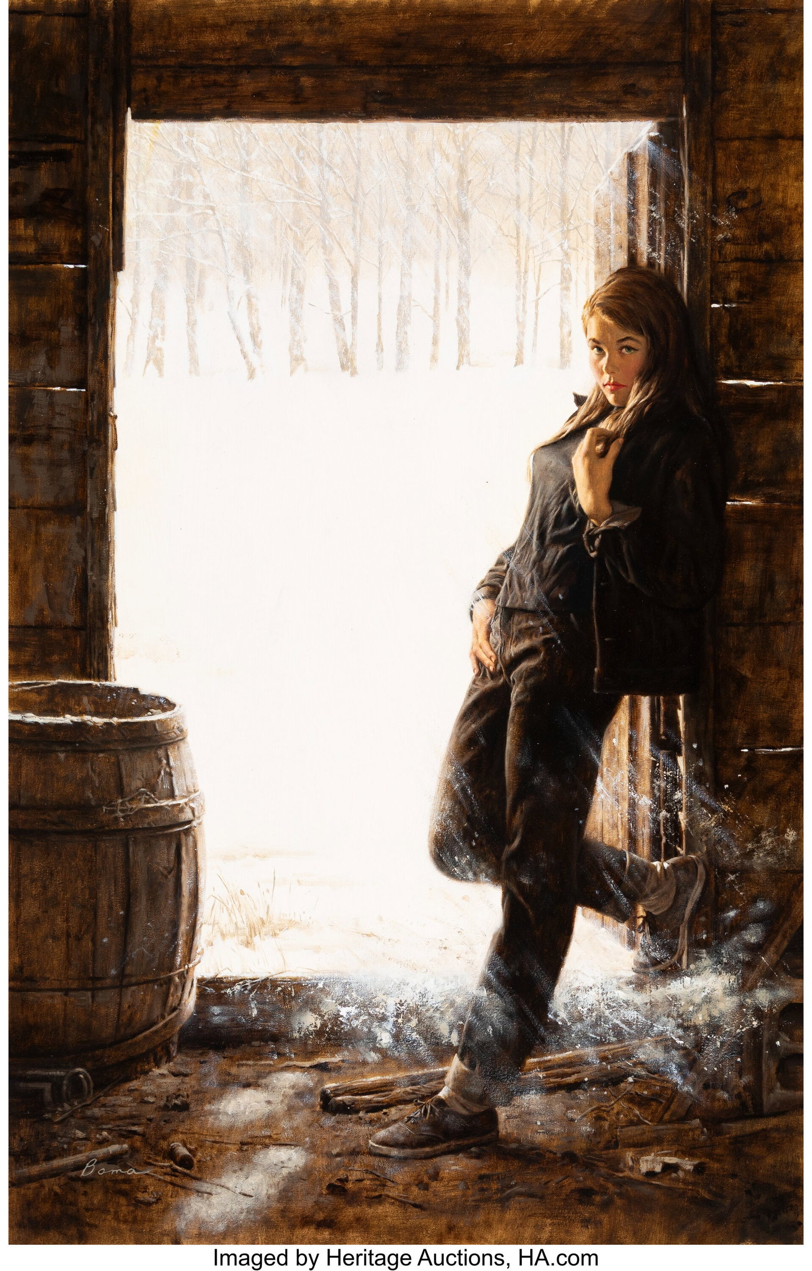 James Bama (American, 1926-2022) Mountain of Win (1 of 3)