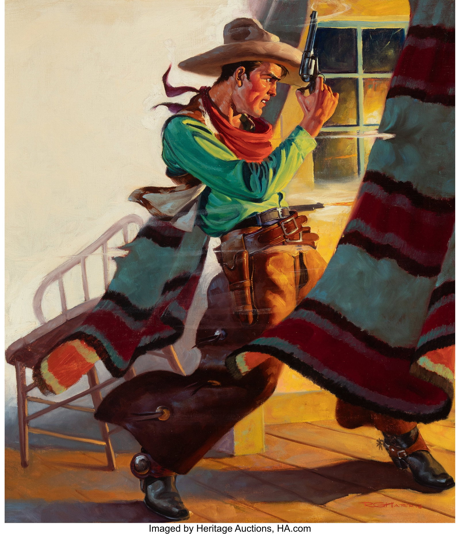 Robert G. Harris (American, 1911-2007) Circle J, (1 of 3)