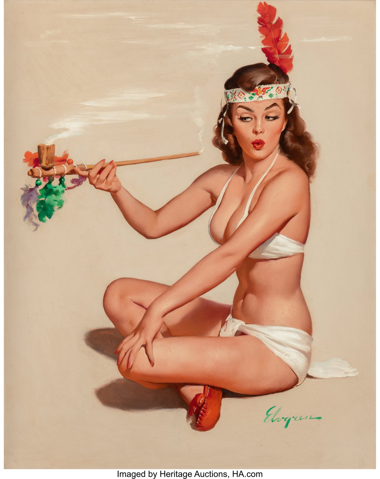 Gil Elvgren (American, 1914-1980) Sweet Sue, 196 (1 of 3)