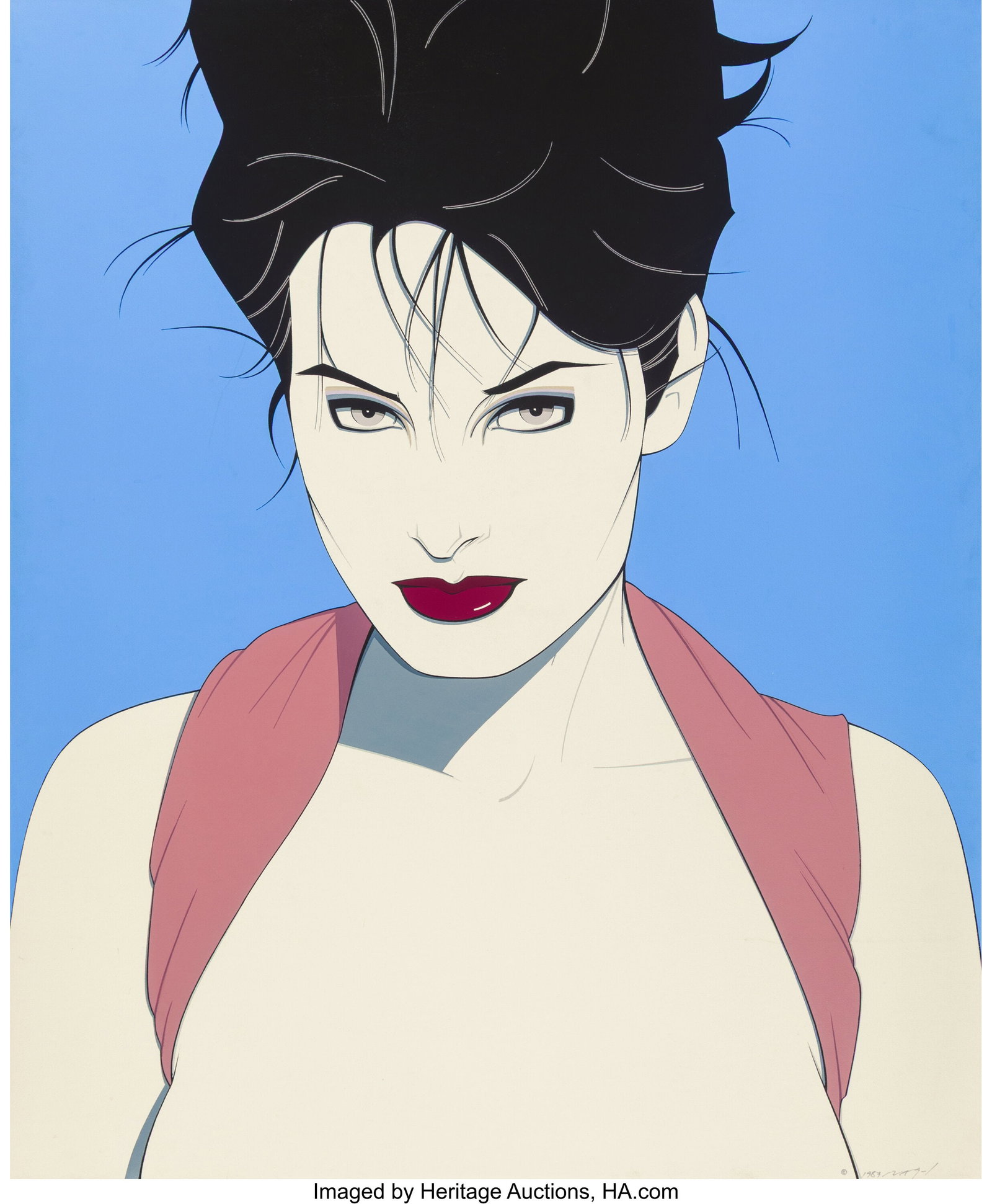Patrick Nagel (American, 1945-1984) Untitled (Cl (1 of 3)