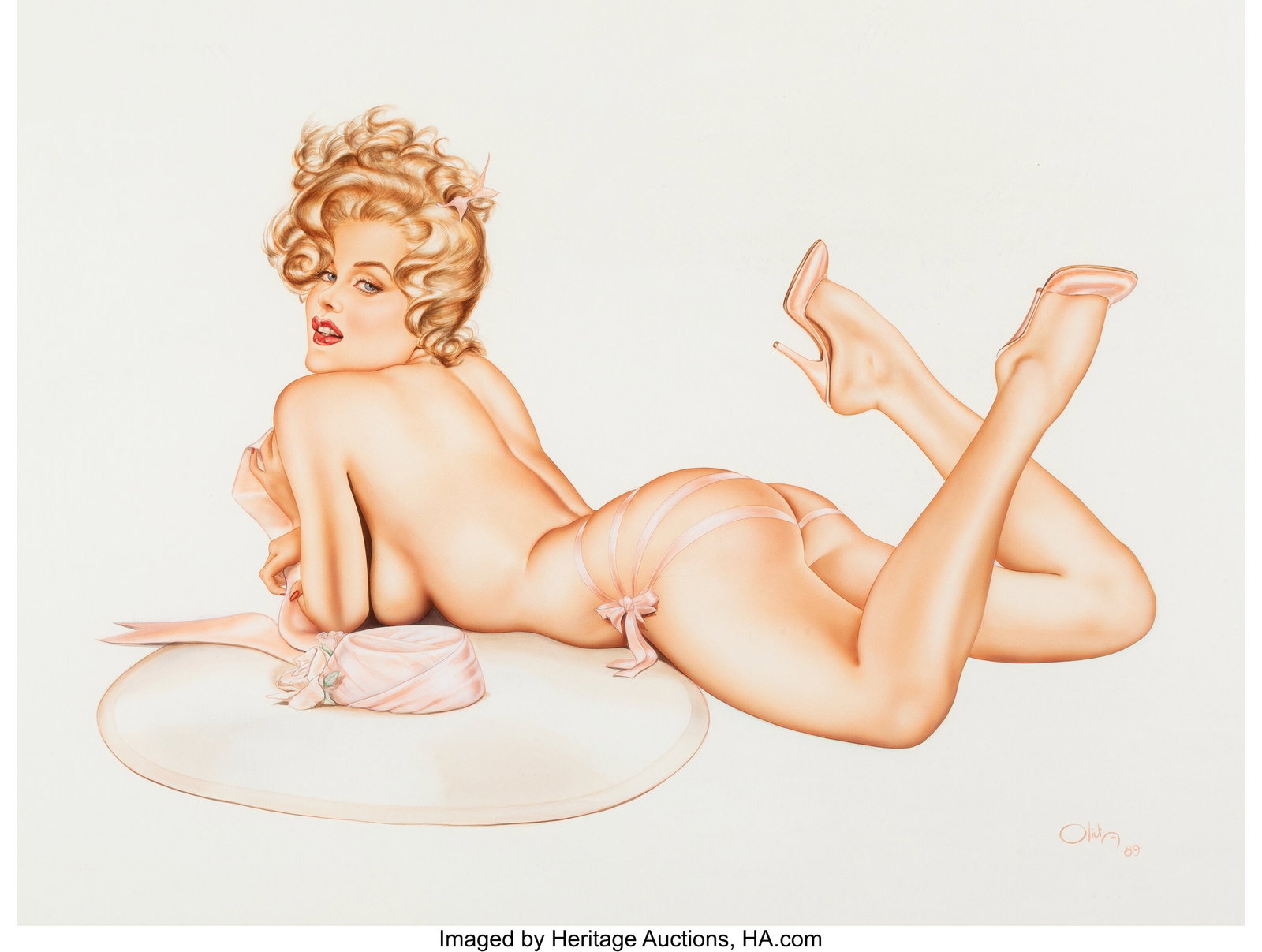 Olivia De Berardinis (American, b. 1948) The Inv: Olivia De Berardinis (American, b. 1948) The Invitation, Rhonda Ridley, 1989 Watercolor on board 30 x 40 inches (76.2 x 101.6 cm) Signed and