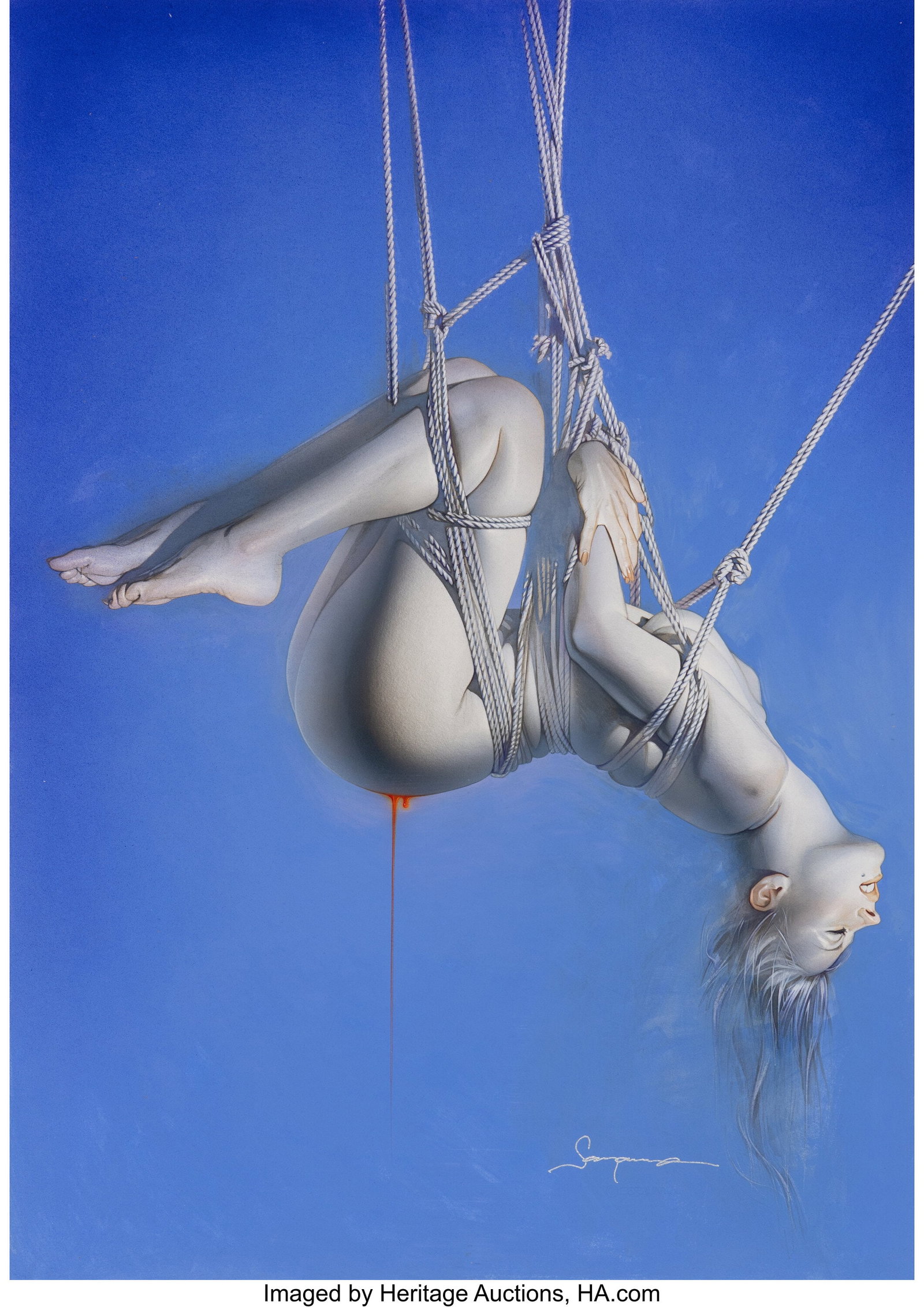 Hajime Sorayama (Japanese, b. 1947) Untitled, 19: Hajime Sorayama (Japanese, b. 1947) Untitled, 1998 Mixed media on board 28-5/8 x 20-1/4 inches (72.7 x 51.4 cm) Signed and stamped lower ri